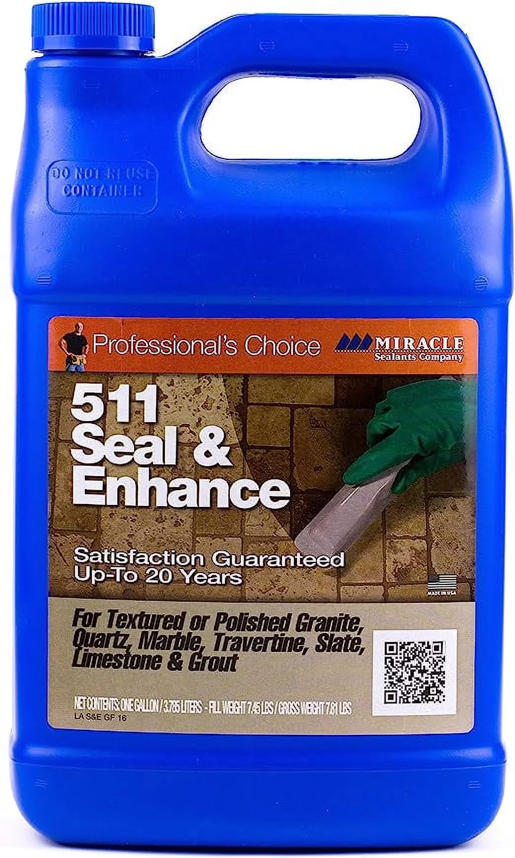 Miracle Sealants 511 Seal and Enhance Penetrating Sealer and Color Enhancer 128oz – Gallon