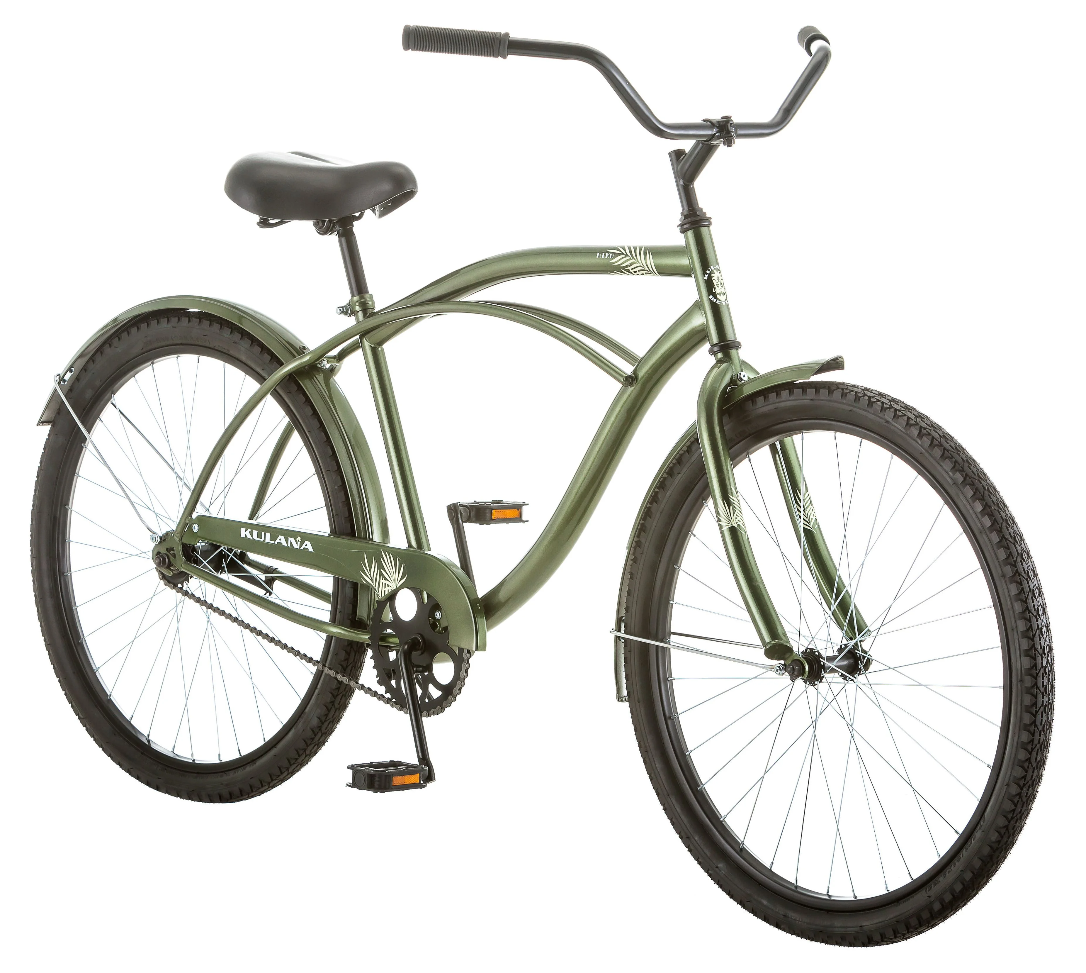 Kulana Men’s Cruiser Bike-Color:Green,Style:26″ – Men’s Cruiser