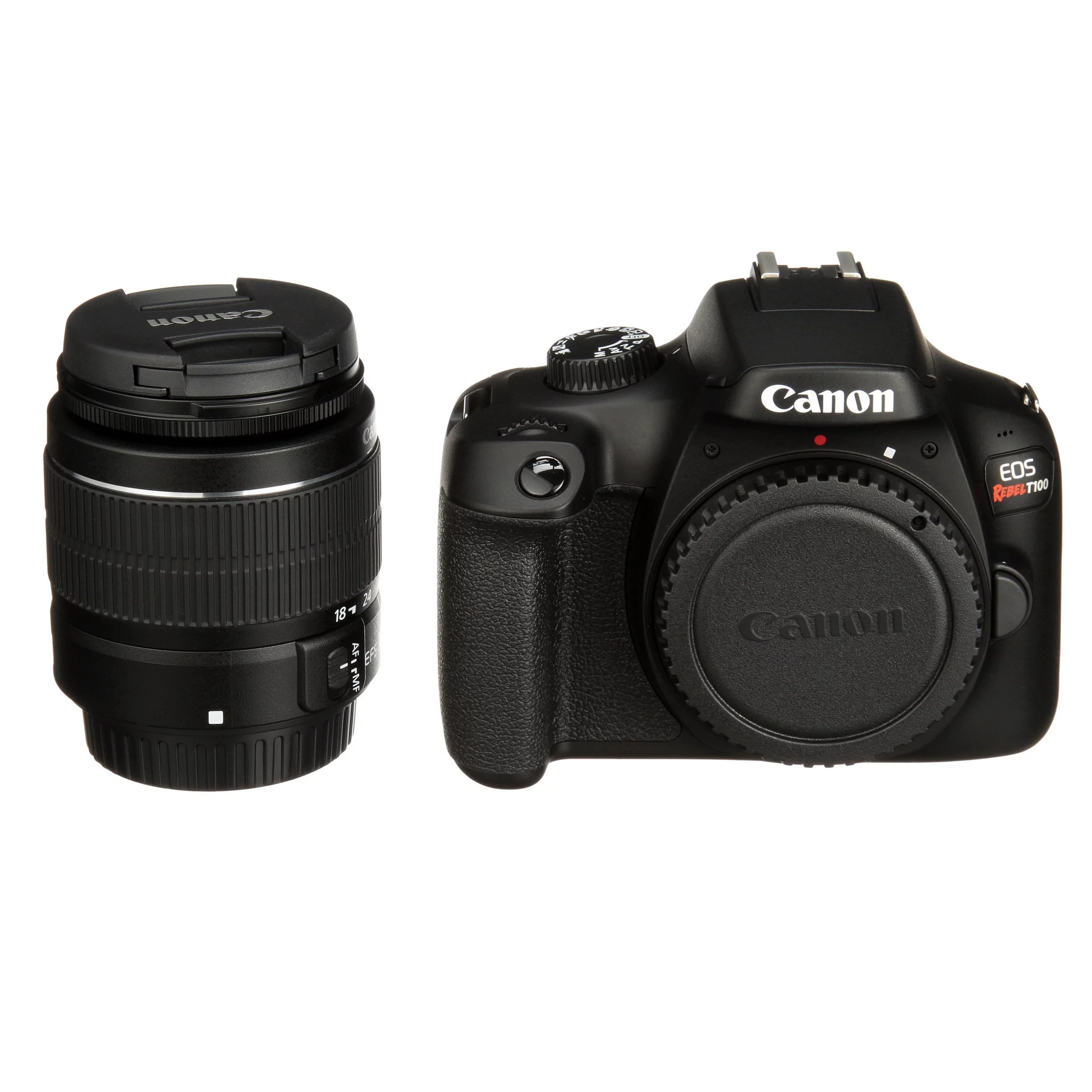 Canon EOS Rebel T100 Digital SLR Camera with 18-55mm Lens Kit, 18 Megapixel Sensor, Wi-Fi, DIGIC4+, SanDisk 32GB Memory Card and Live View Shooting