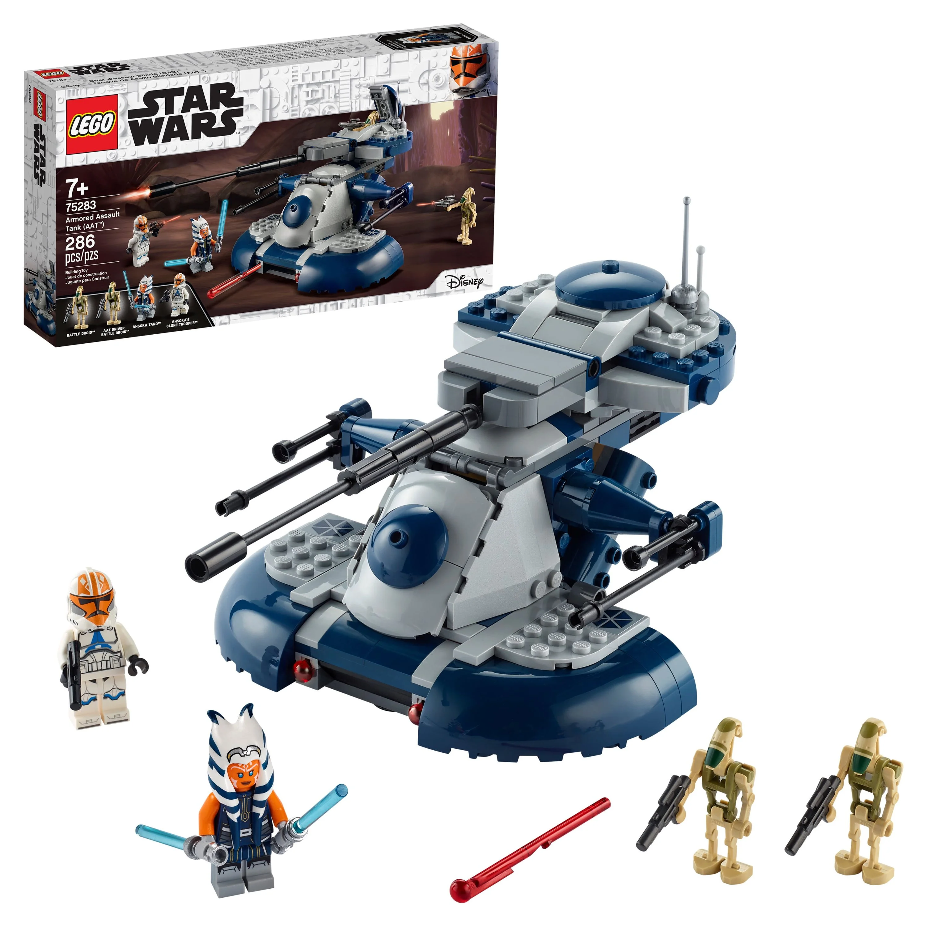 LEGO Star Wars: The Clone Wars Armored Assault Tank (AAT) 75283 Building Toy Set (286 Pieces)