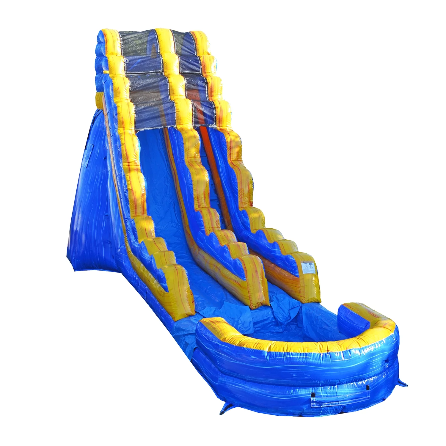 JumpOrange Melting Arctic Commercial Grade Inflatable Water Slide with Splash Pool for Adults and Kids (with Blower)