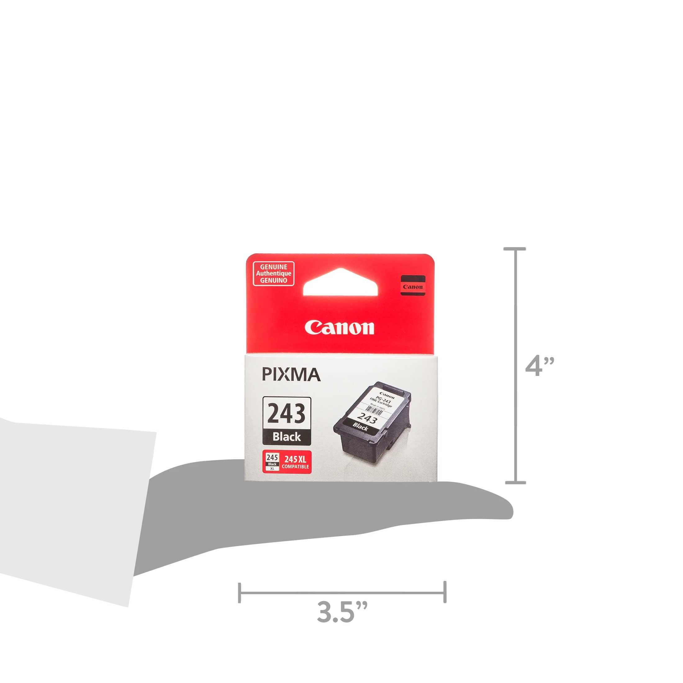 Canon PG-243 Black Ink Cartridge, Pigment-Based Ink