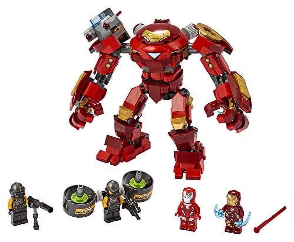 LEGO Marvel Avengers Iron Man Hulkbuster Versus A.I.M. Agent 76164, Cool, Interactive, Brick-Build Avengers Playset with Minifigures (456 Pieces)