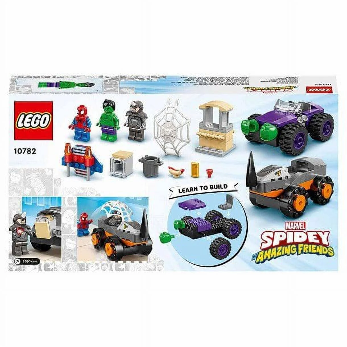 Lego Marvel Spidey and Friends Rhino vs Truck 10782