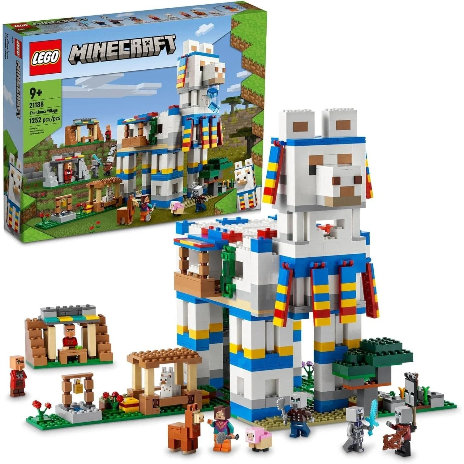 Lego Minecraft The Llama Village Farm House Toy Building Set 21188