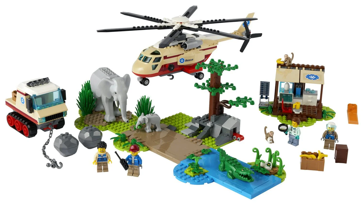 LEGO City Wildlife Rescue Operation 60302 Building Toy for Kids (525 Pieces)