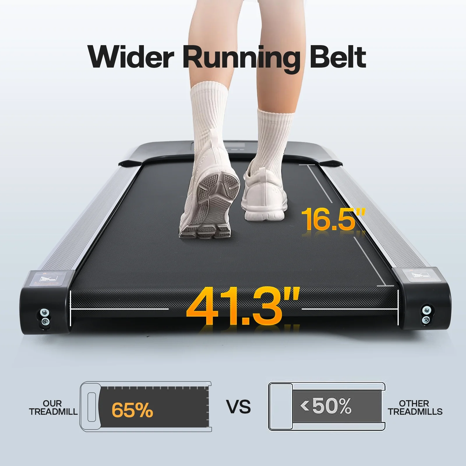 Clearance! Under Desk Treadmill Walking Pad 2 in 1 Desk Treadmill Walking Running Machine with Bluetooth Speaker Quiet 2.5HP Motor Mini Treadmill with Remote Installation Free for Home Office Use