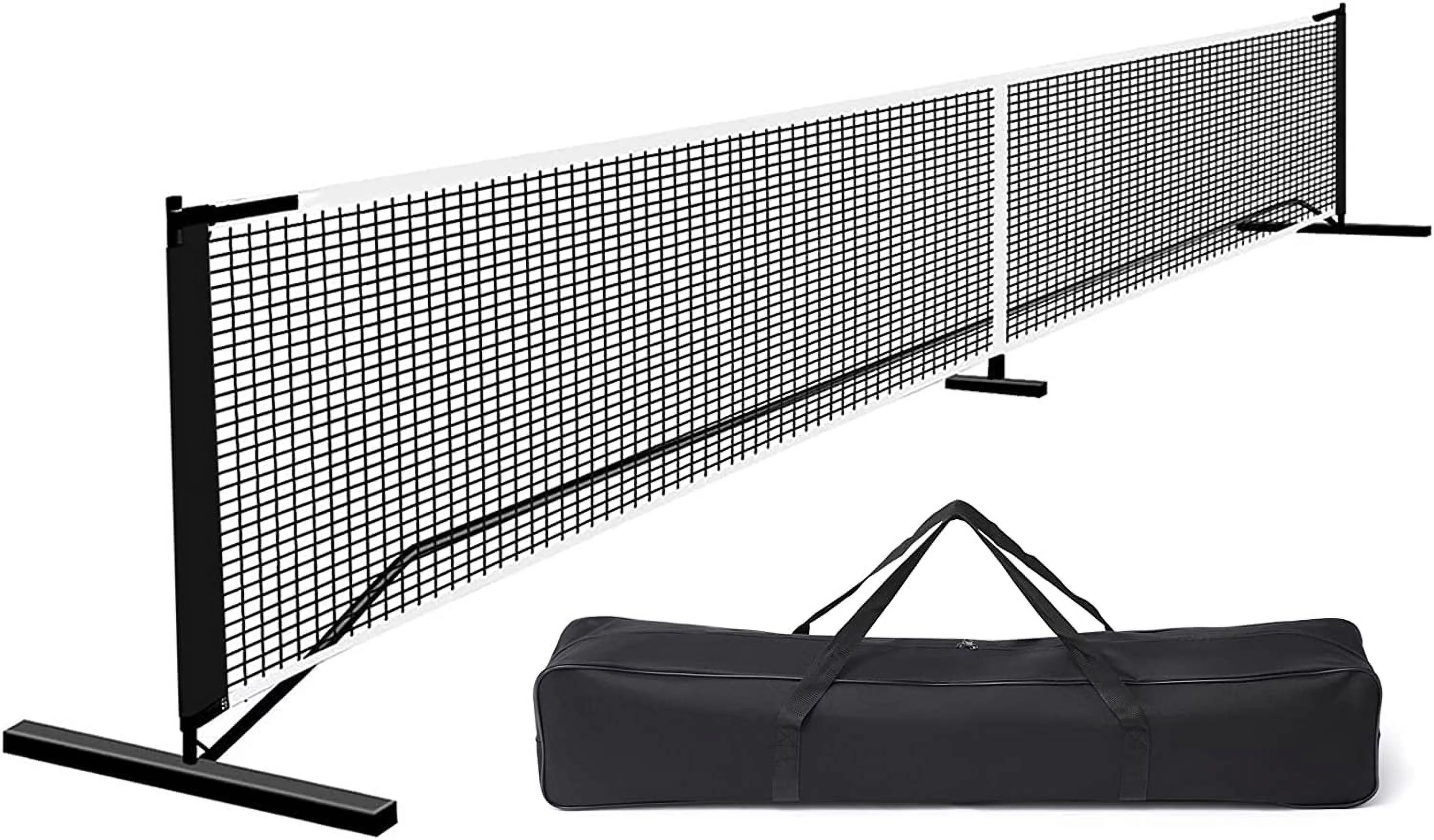 Wossspt Pickleball Nets Portable Outdoor, 22 FT Pickleball Net USAPA Regulation Size, Pickle Ball Game Net System with Carrying Bag for Driveway Backyards