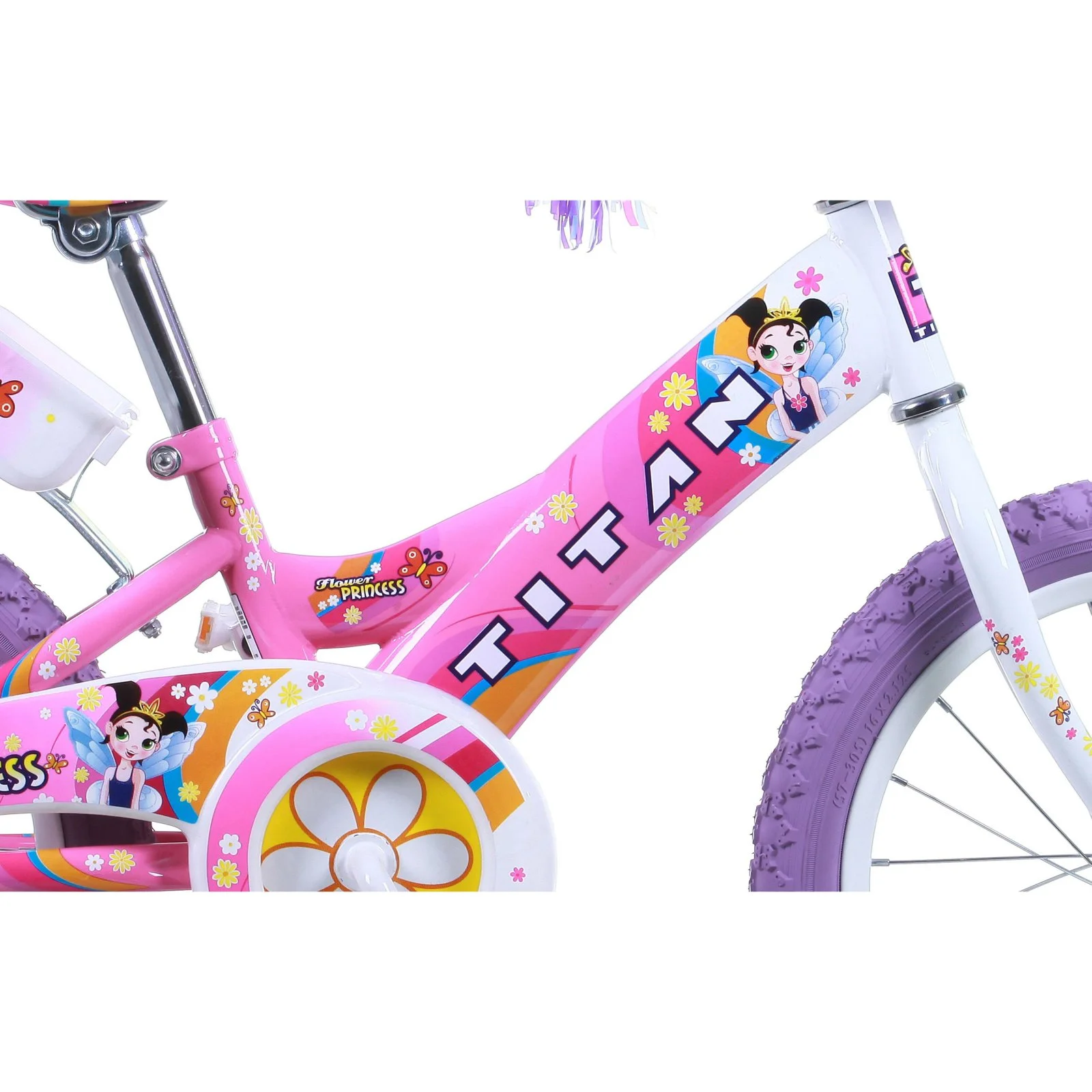 Titan 16 In. Flower Princess Girls BMX Bike