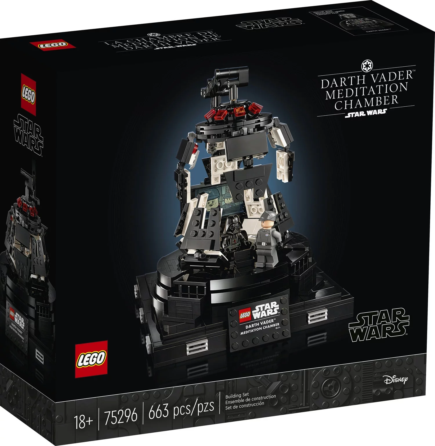 LEGO Star Wars Darth Vader Meditation Chamber 75296 Fun Creative Building Toy (663 Pieces)