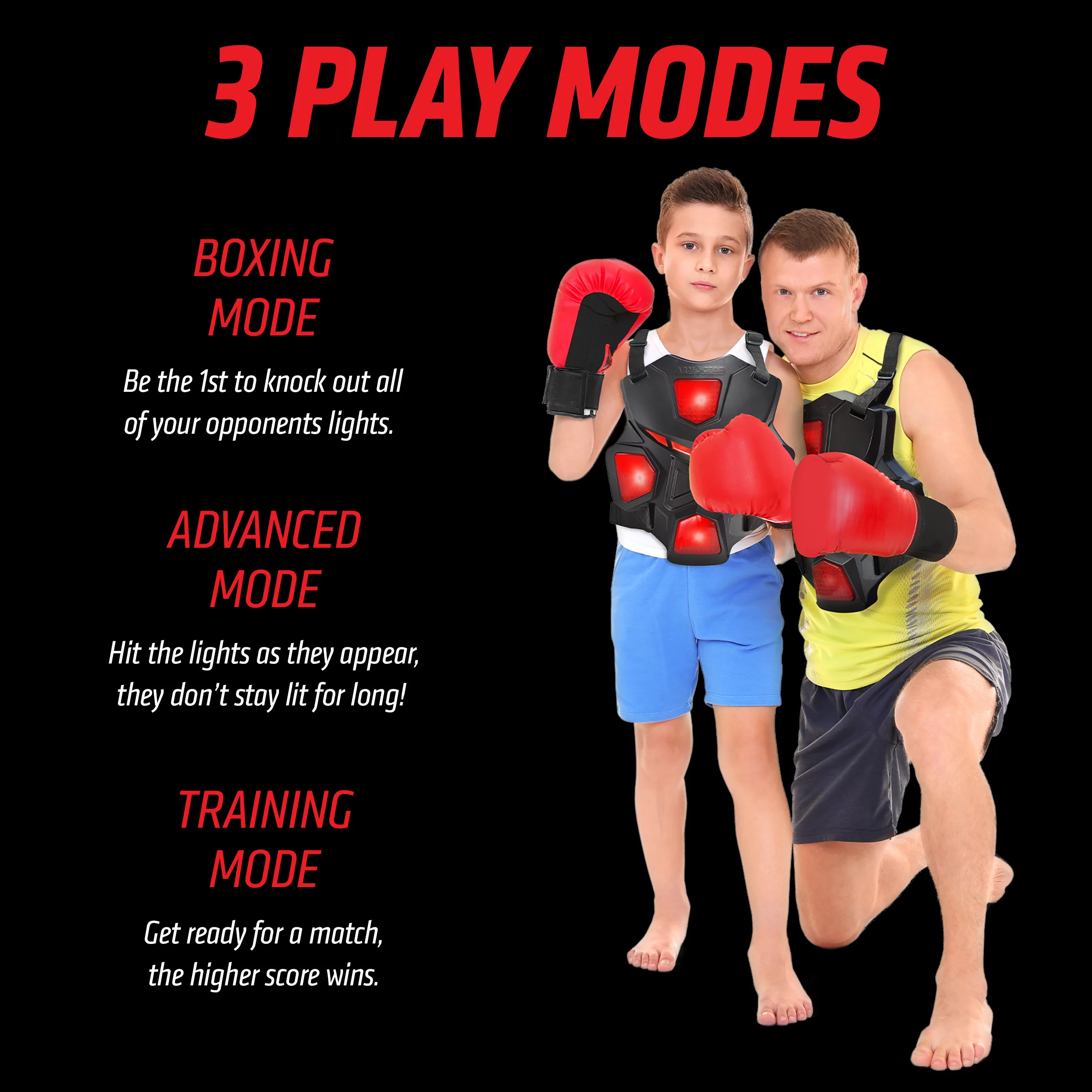 ArmoGear Electronic Boxing Game for Kids and Adults ?C Interactive Boxing Toy with 3 Game-Play Modes