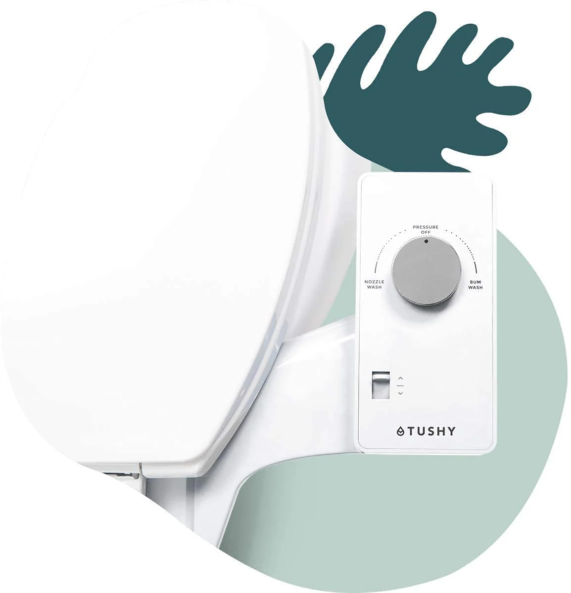 TUSHY Classic 2.0 Bidet Toilet Seat Attachment, White & Silver