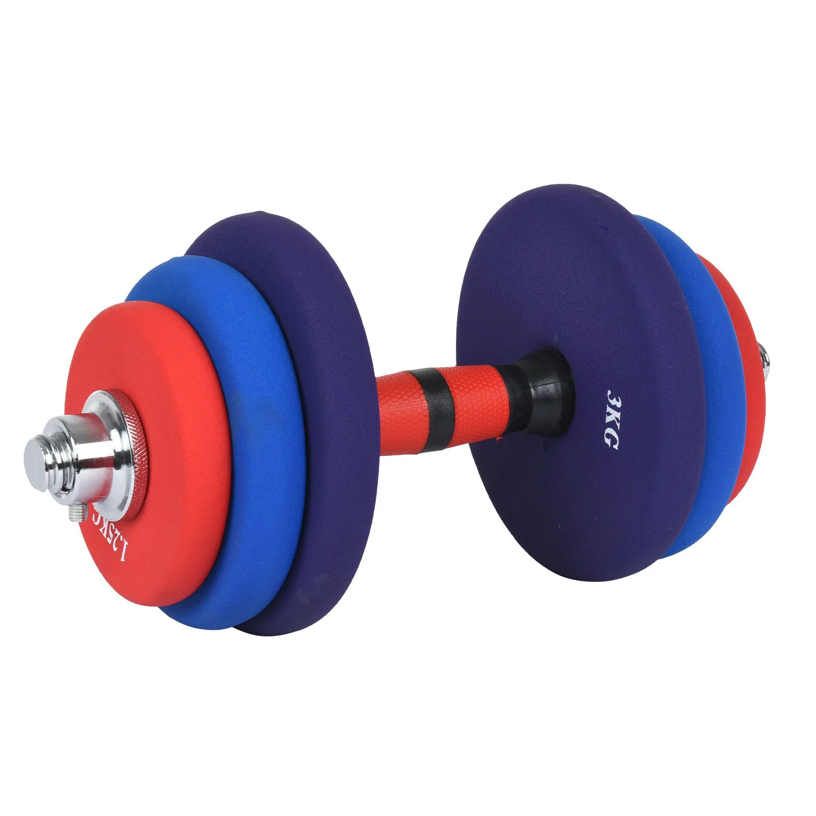 Adjustable Dumbbells 30KG/66LBS With Connector Options Convertible To Barbell for Home Men and Women