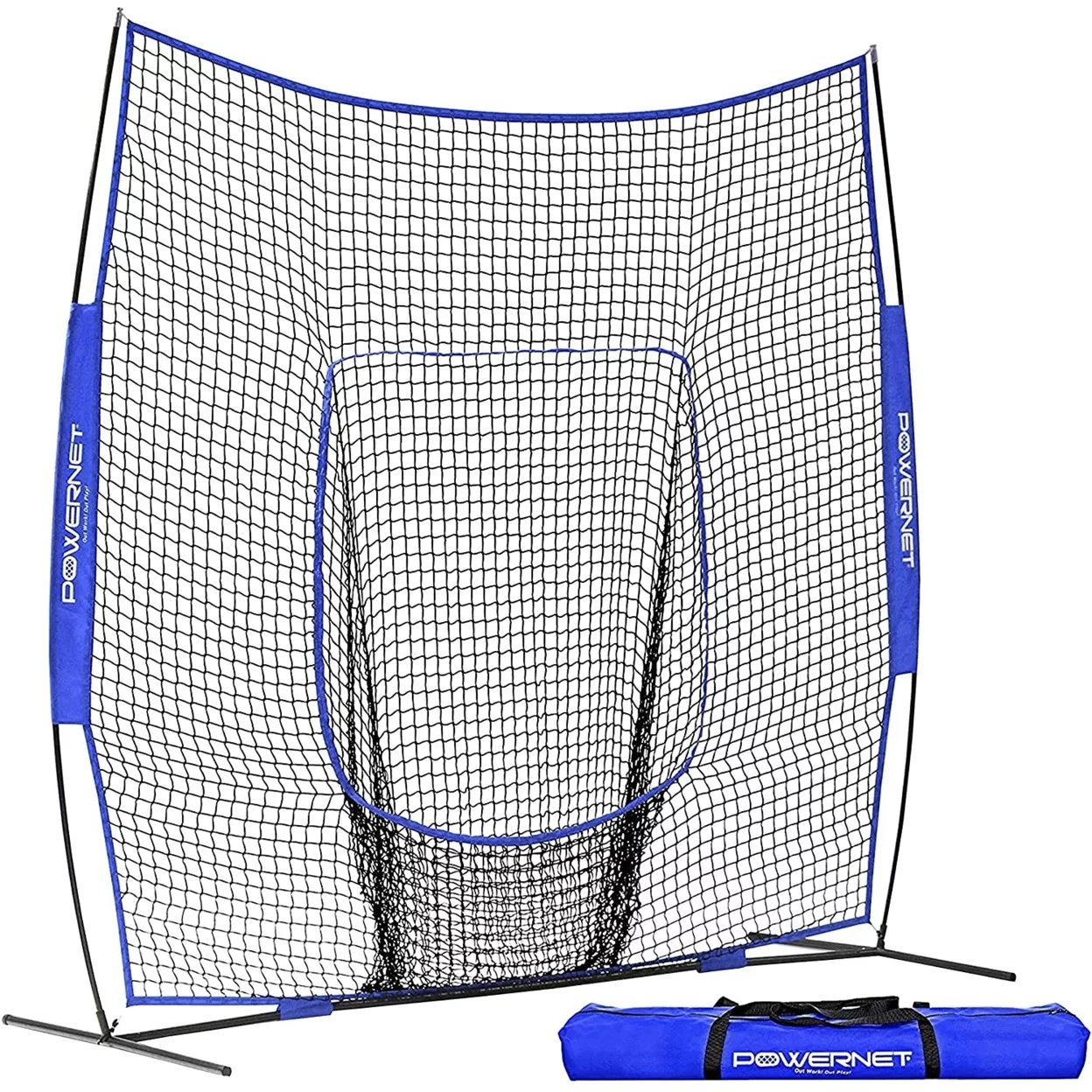 PowerNet 8×8 Modular Frame Hitting Net Ultra Portable with Quick Setup (1152)