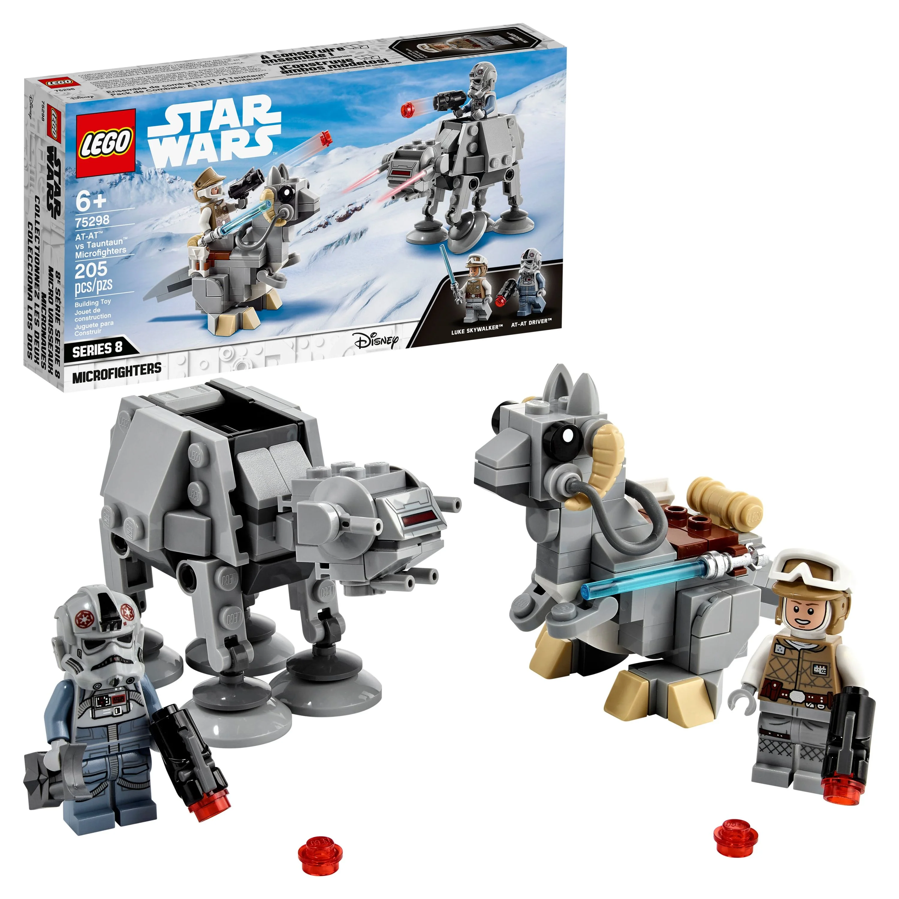 LEGO Star Wars AT-AT vs. Tauntaun Microfighters 75298 Building Toy (205 Pieces)