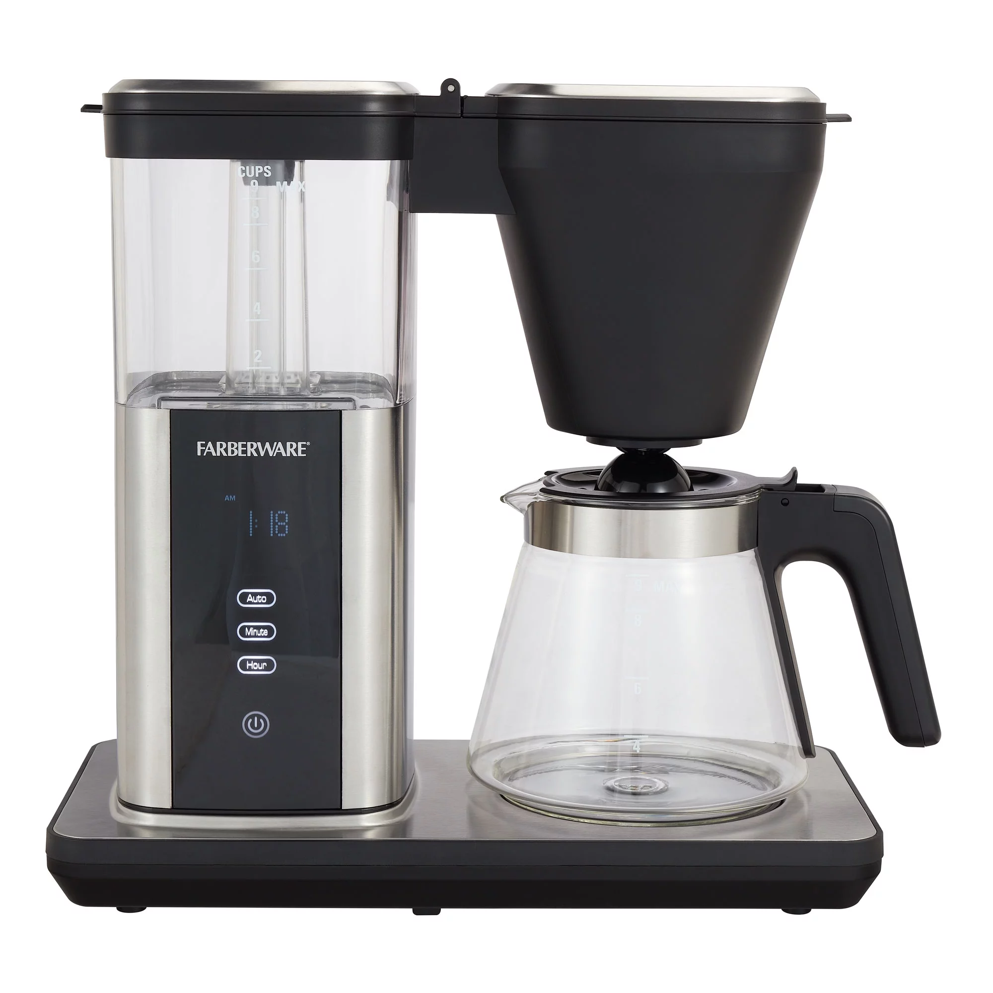 Farberware 9 Cup High Temperature Drip Coffee Maker, 1.35 Liter Capacity,Black .New condition