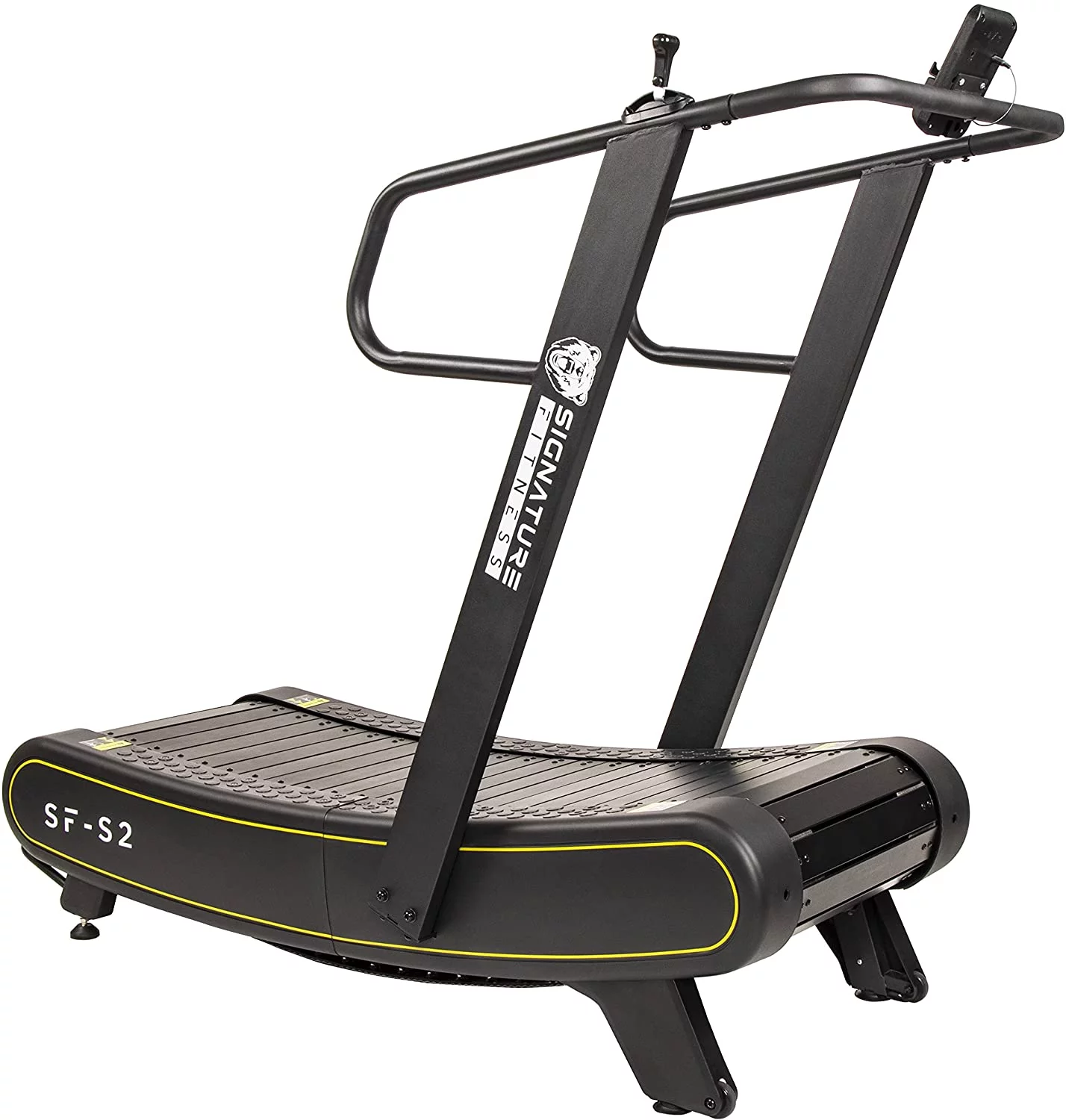 Signature Fitness SF-S2 Sprint Demon – Motorless Curved Sprint Treadmill with Adjustable Levels of Resistance – 300 lb Capacity