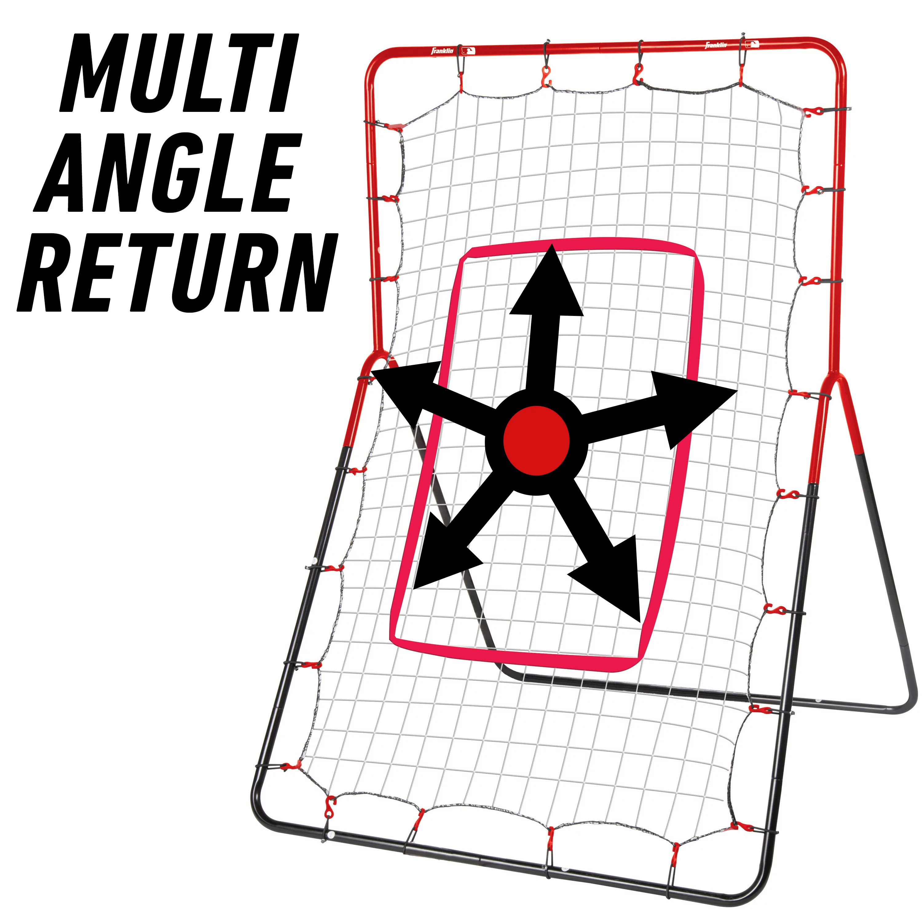 Franklin Sports Baseball Rebounder + Pitch Return – 3 Way 55″ Net