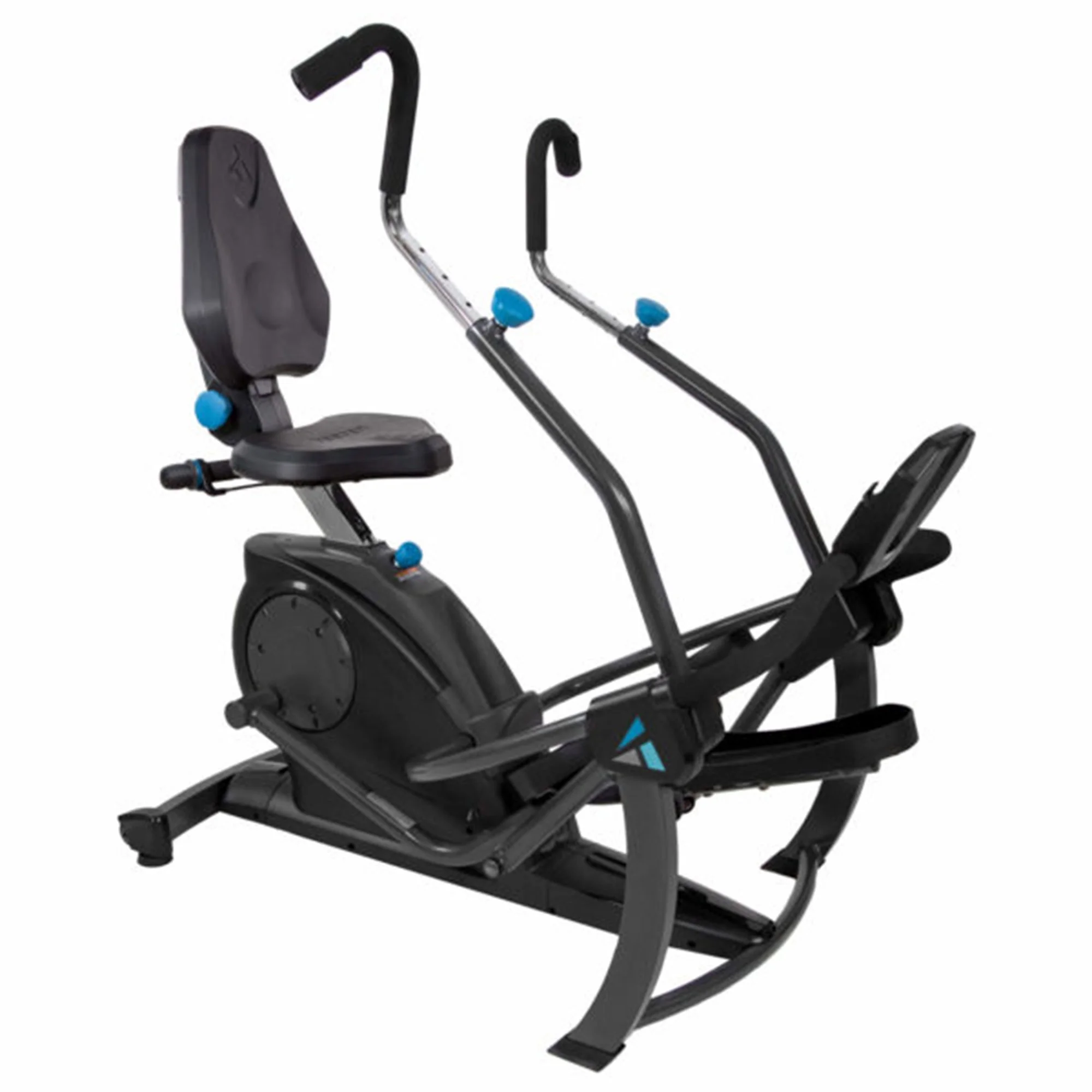 Teeter FreeStep Recumbent Cross Trainer and Cardio Elliptical, Black