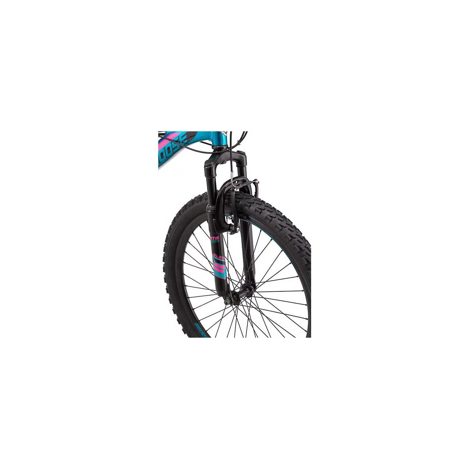 Mongoose 24 in. Mountain Bicycle, 21 Speed, Teal-Gender:Women