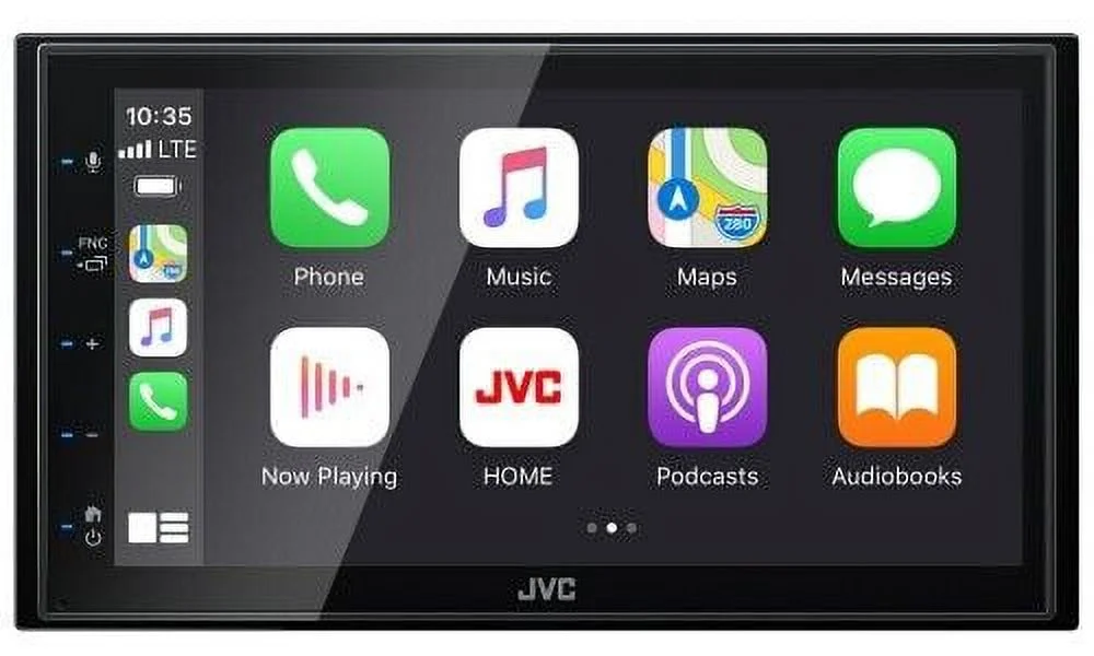 JVC KW-M560BT 6.8″ Bluetooth Digital Media Car Play/Android Receiver+ Cam XV30 Bundle