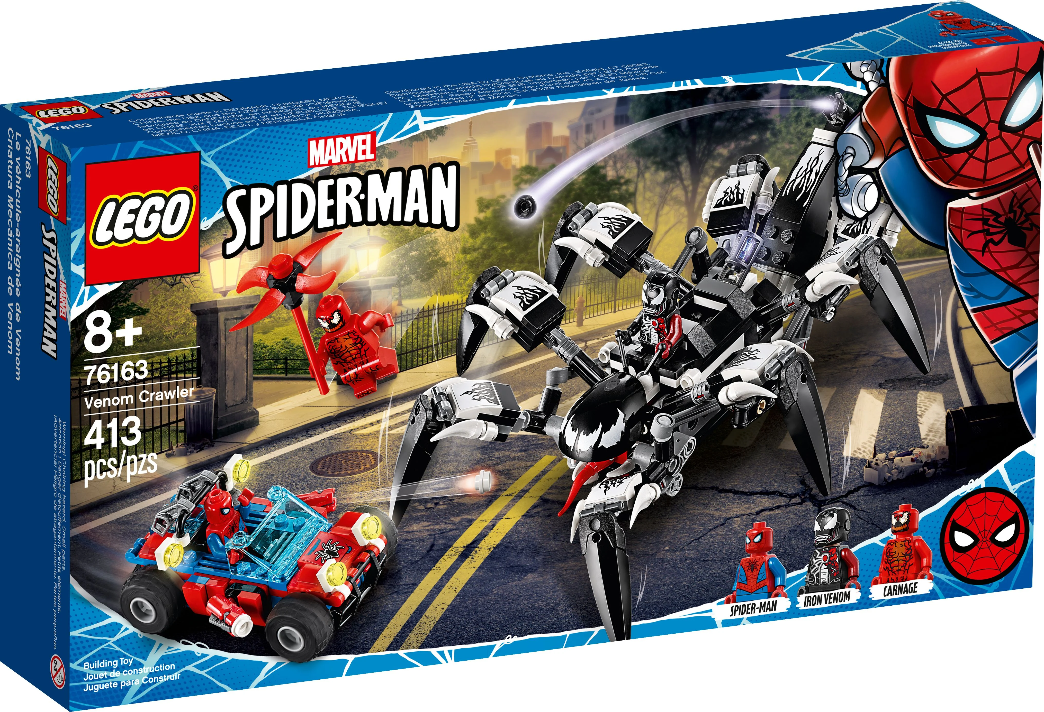 LEGO Marvel Avengers Venom Crawler 76163 Spider-Man vs Venom Mech Playset (413 Pieces)