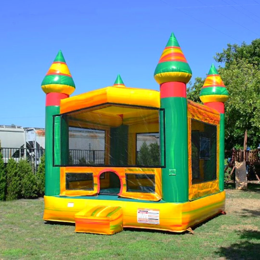 JumpOrange Fiesta Commercial Grade Bounce House with Blower for Kids and Adults