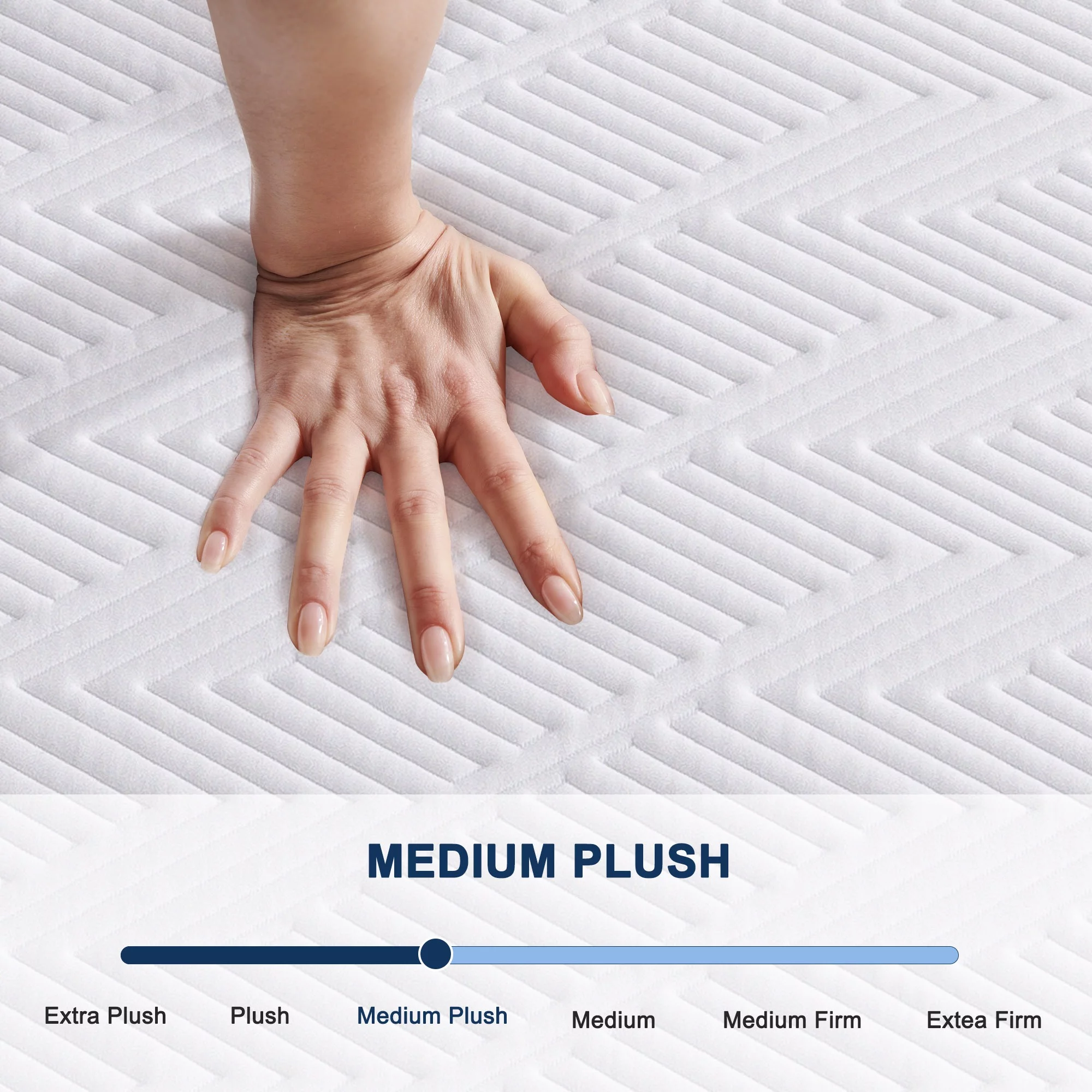 King Mattress Madinog 12″ Plush Mattress, Cool Gel Memory Foam, More Comfortable, King Bed