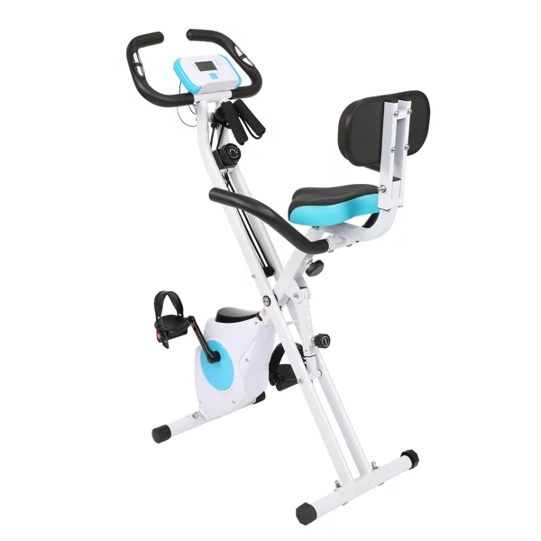 Fithood Home Folding Exercise Bike White