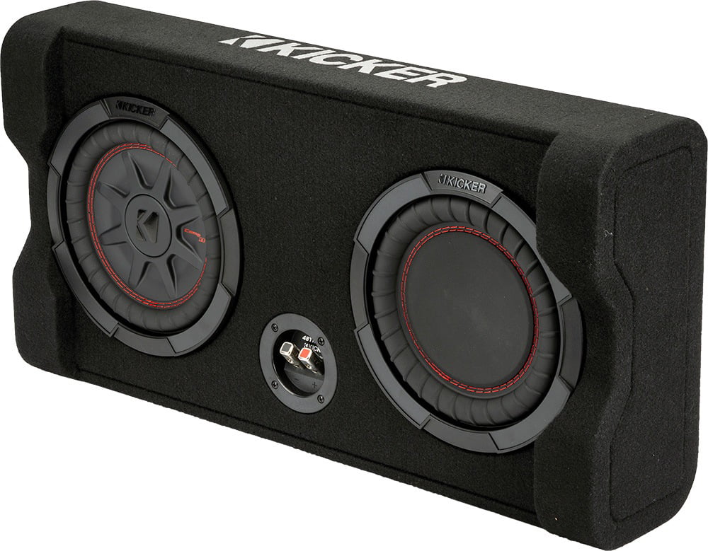 Kicker 48TRTP82 Down-Firing 8 inch CompRT 2-Ohm Thin Profile Loaded Enclosure