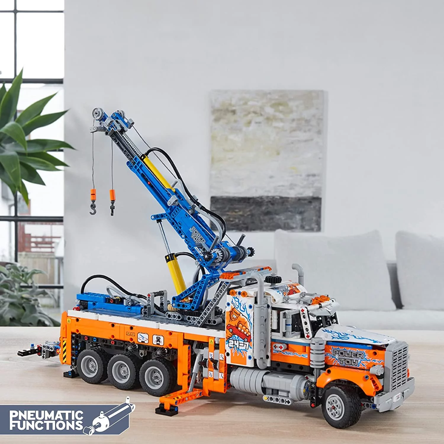 LEGO Technic Heavy-Duty Tow Truck 42128 with Crane