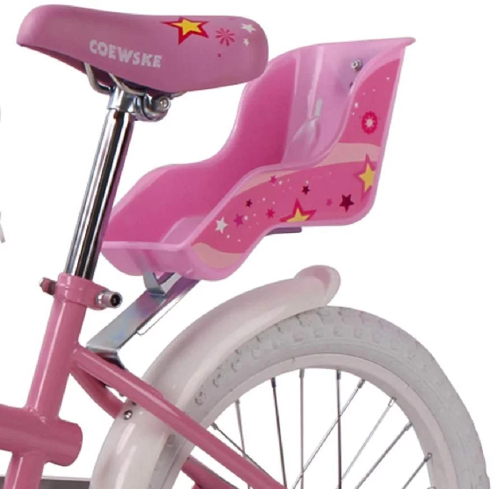 Coewske 14 inch Kids Bicycle Princess Style Children Boys Girls Bike with Training Wheels, Pink