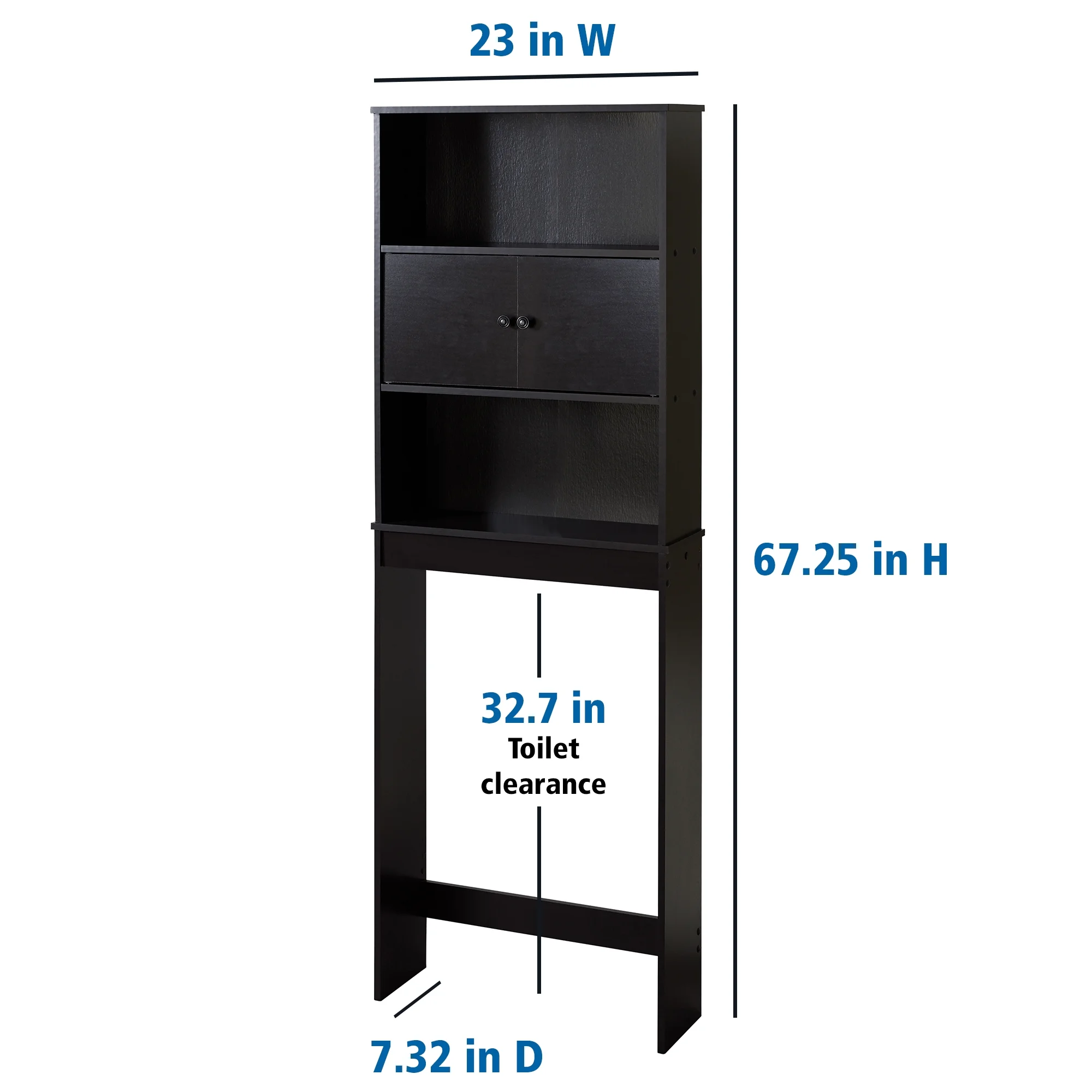 Mainstays 23″ W 3-Shelf Bathroom Space Saver, over the Toilet,  for Adult or Child Bath Items, White