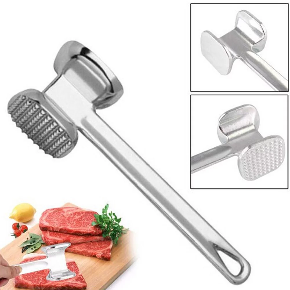 aoksee 22.5cm Two Sides Aluminum Meat Hammer Mallet Beef Chicken Steak Beefs Porks gifts for home Clearance