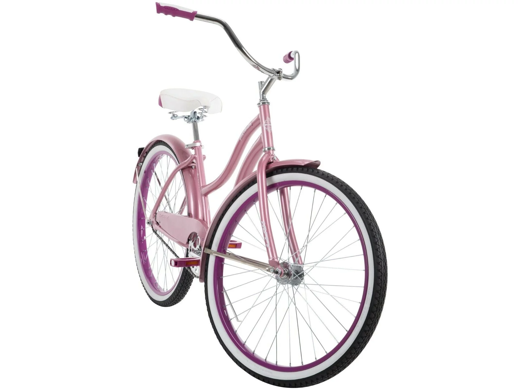 Huffy 26630 26 in. Good Vibrations Womens Cruiser Bike, Pink – One Size