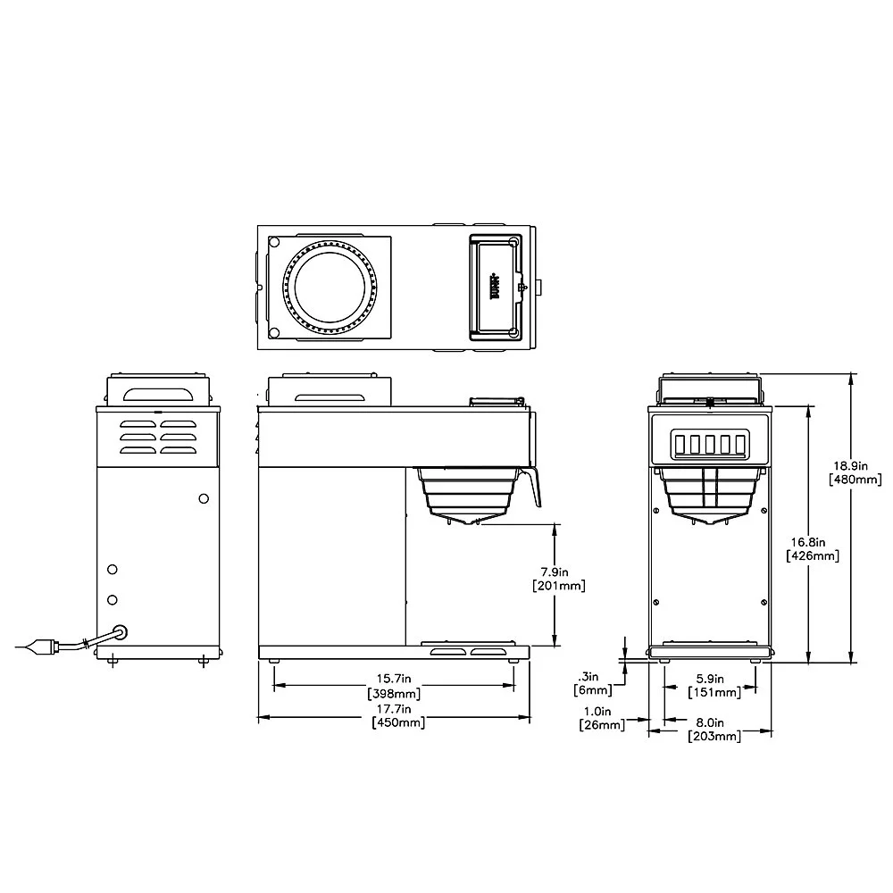 BUNN VP17-2SS Brewer