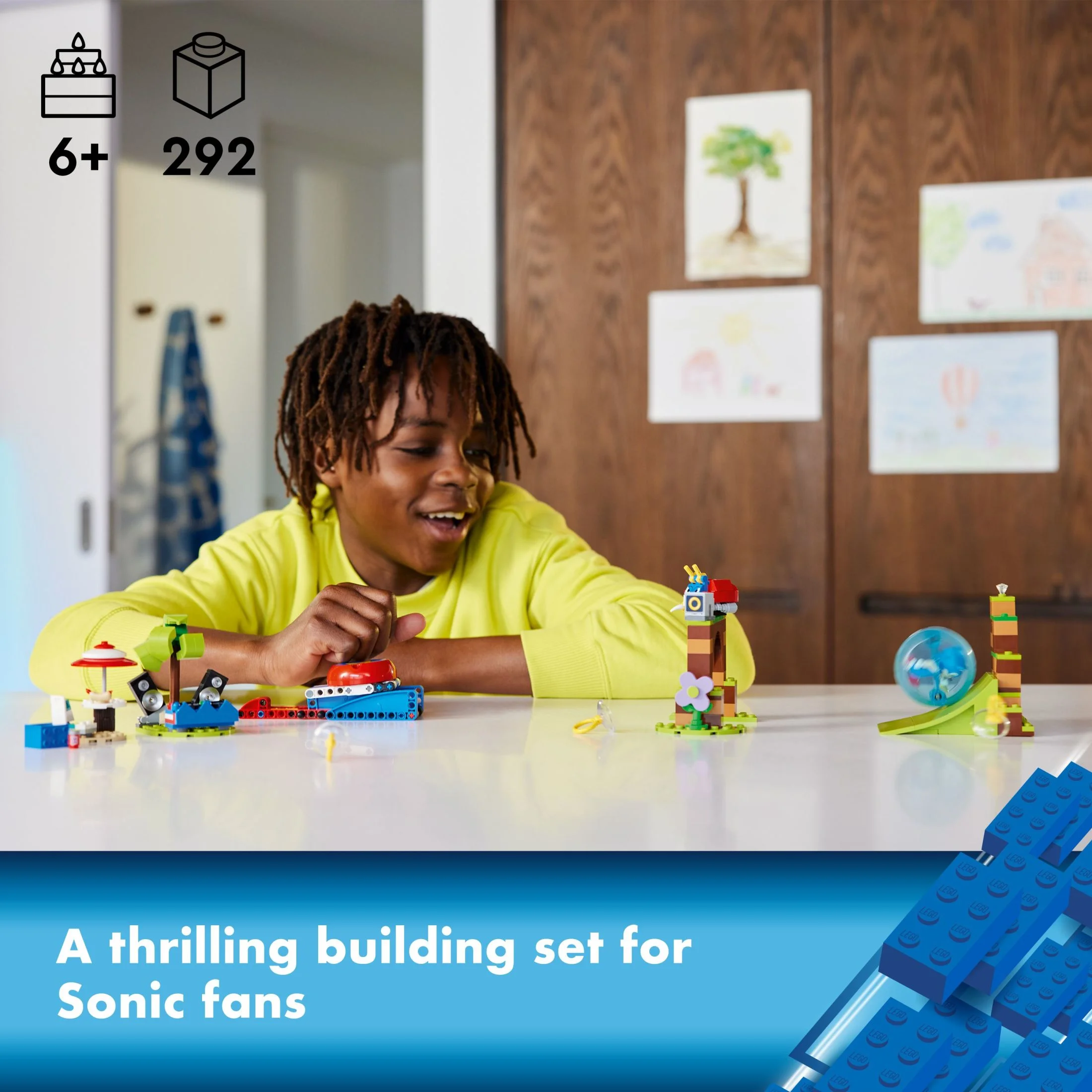 LEGO Sonic the Hedgehog Sonic’s Speed Sphere Challenge Building Toy Set, Sonic Playset with Speed Sphere Launcher and 3 Sonic Figures, Fun Birthday Gift for Young Fans Ages 6 and Up, 76990