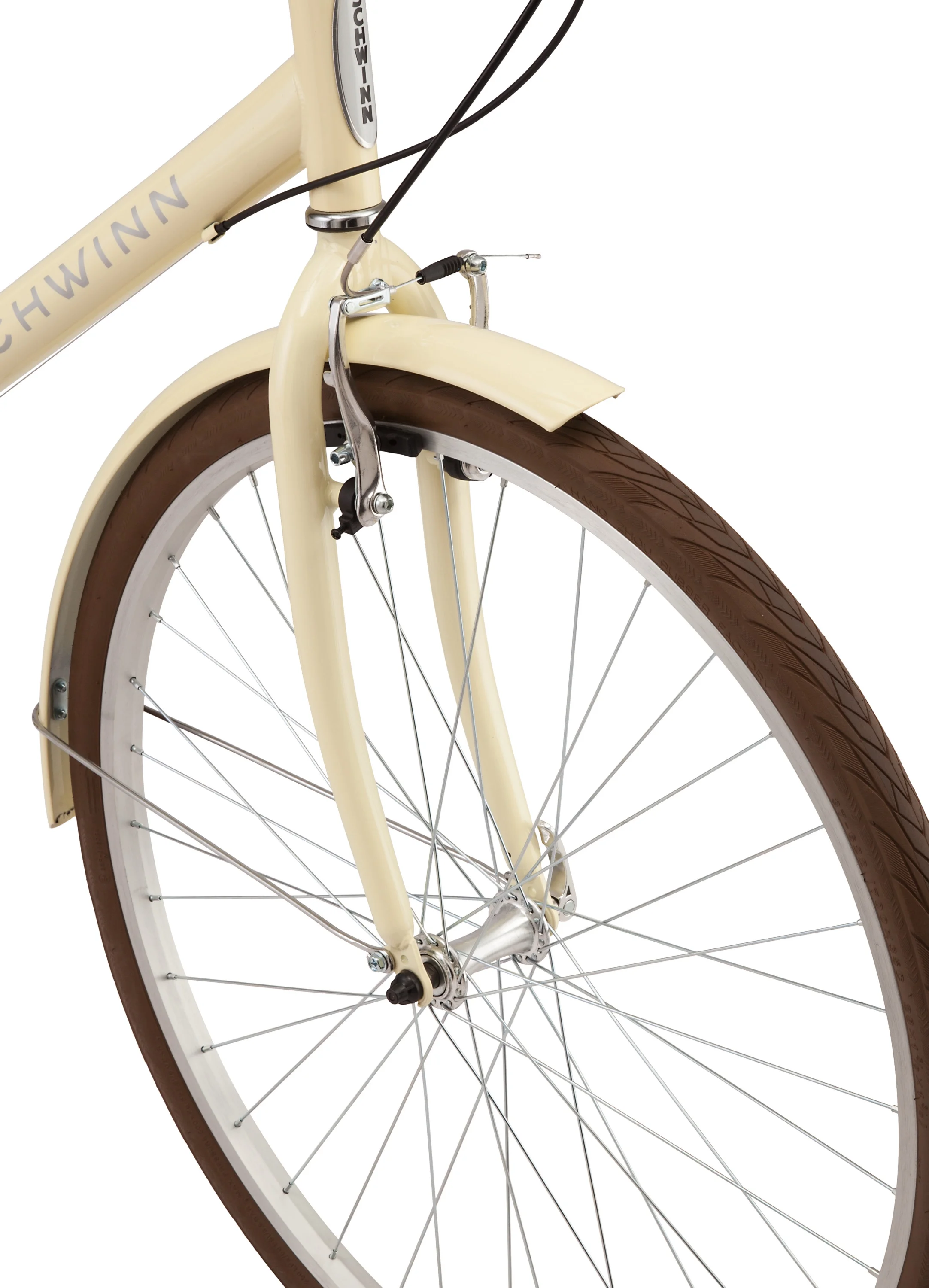 Schwinn Admiral 700c Adult Hybrid Bike, 7 Speed Womens Bike, Cream