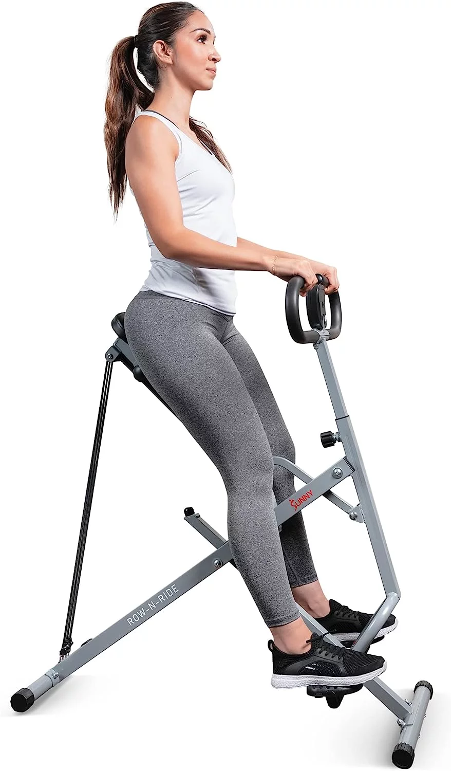 Sunny Health & Fitness Upright Row-N-Ride Rowing Machine