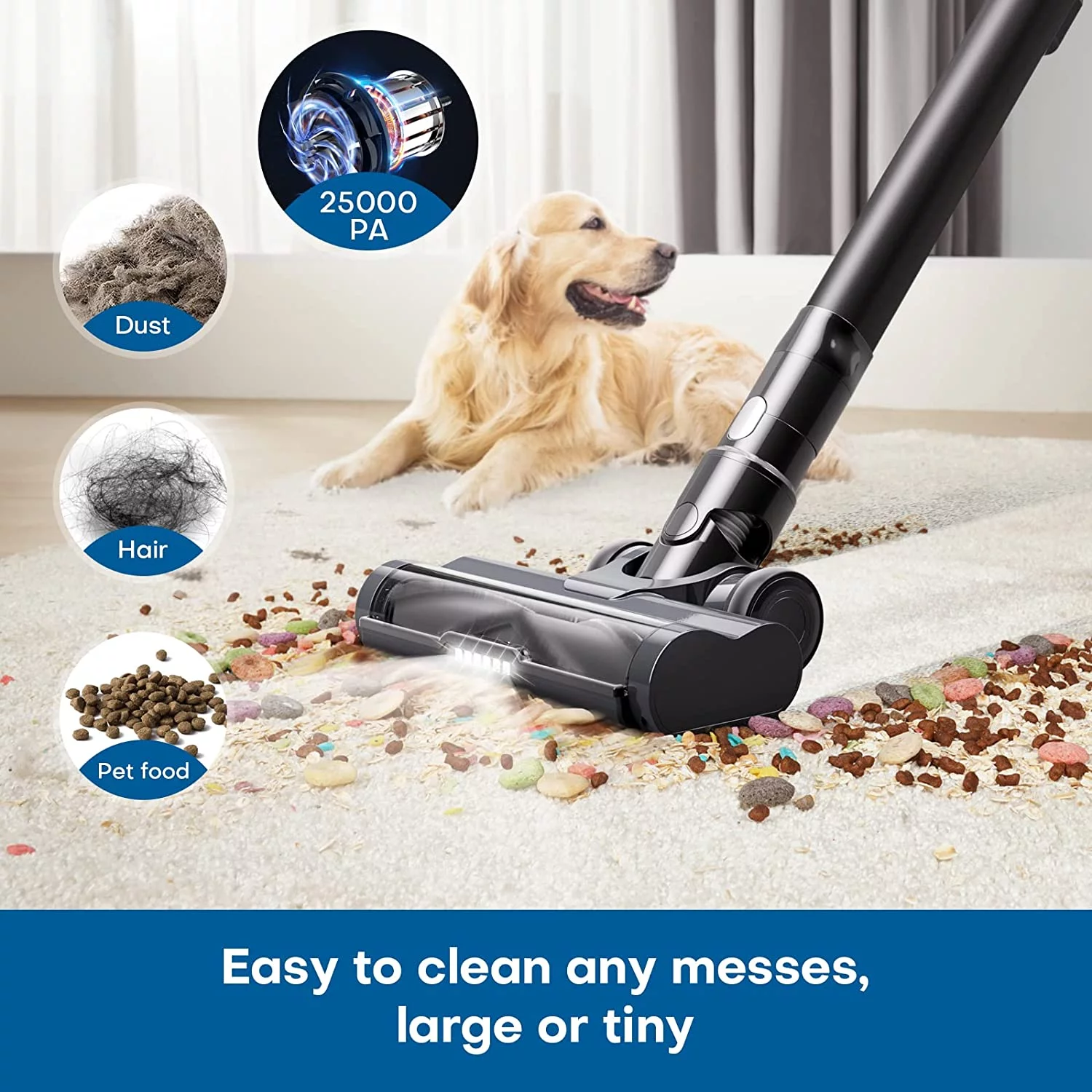 Moosoo XC1 Lightweight Cordless Stick Vacuum Cleaner