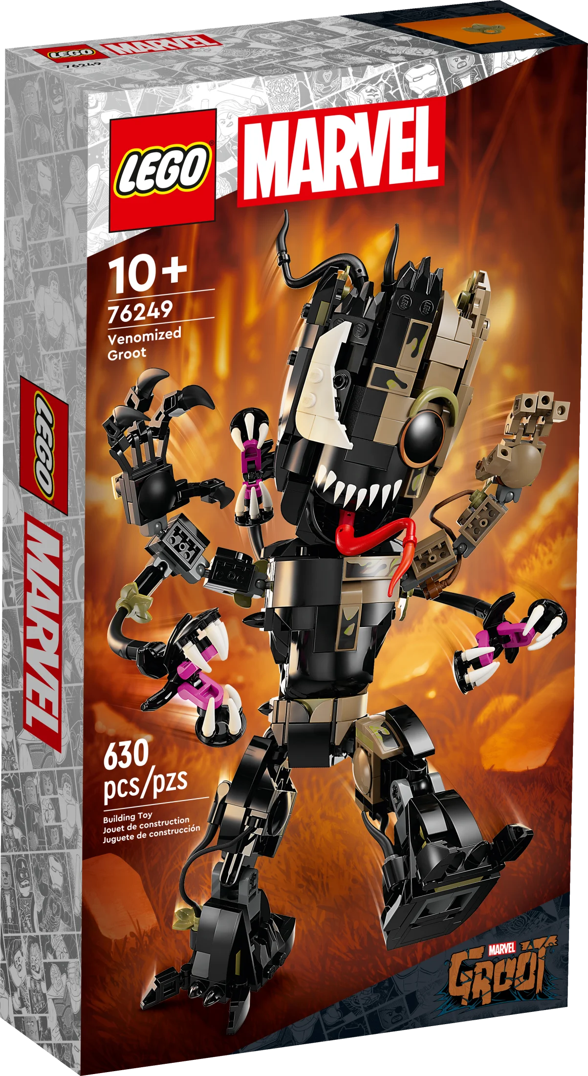 LEGO Marvel Venomized Groot 76249 Transformable Marvel Toy for Play and Display, Buildable Marvel Action Figure for Fans of the Guardians of the Galaxy Movie, Marvel Birthday Gift for 10 Year Old Kids