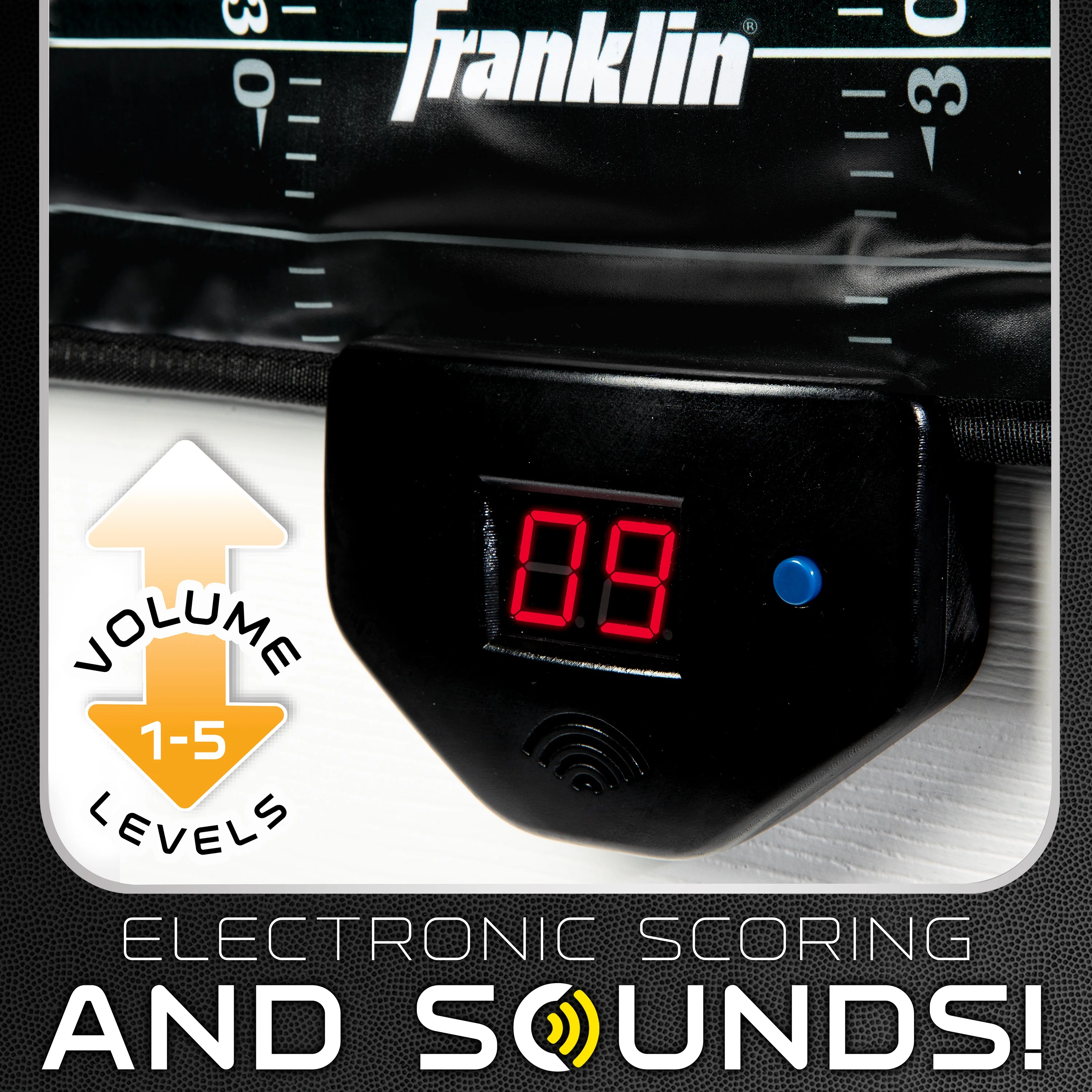 Franklin Sports NFL Electronic Football Target Toss – over the Door Target Game