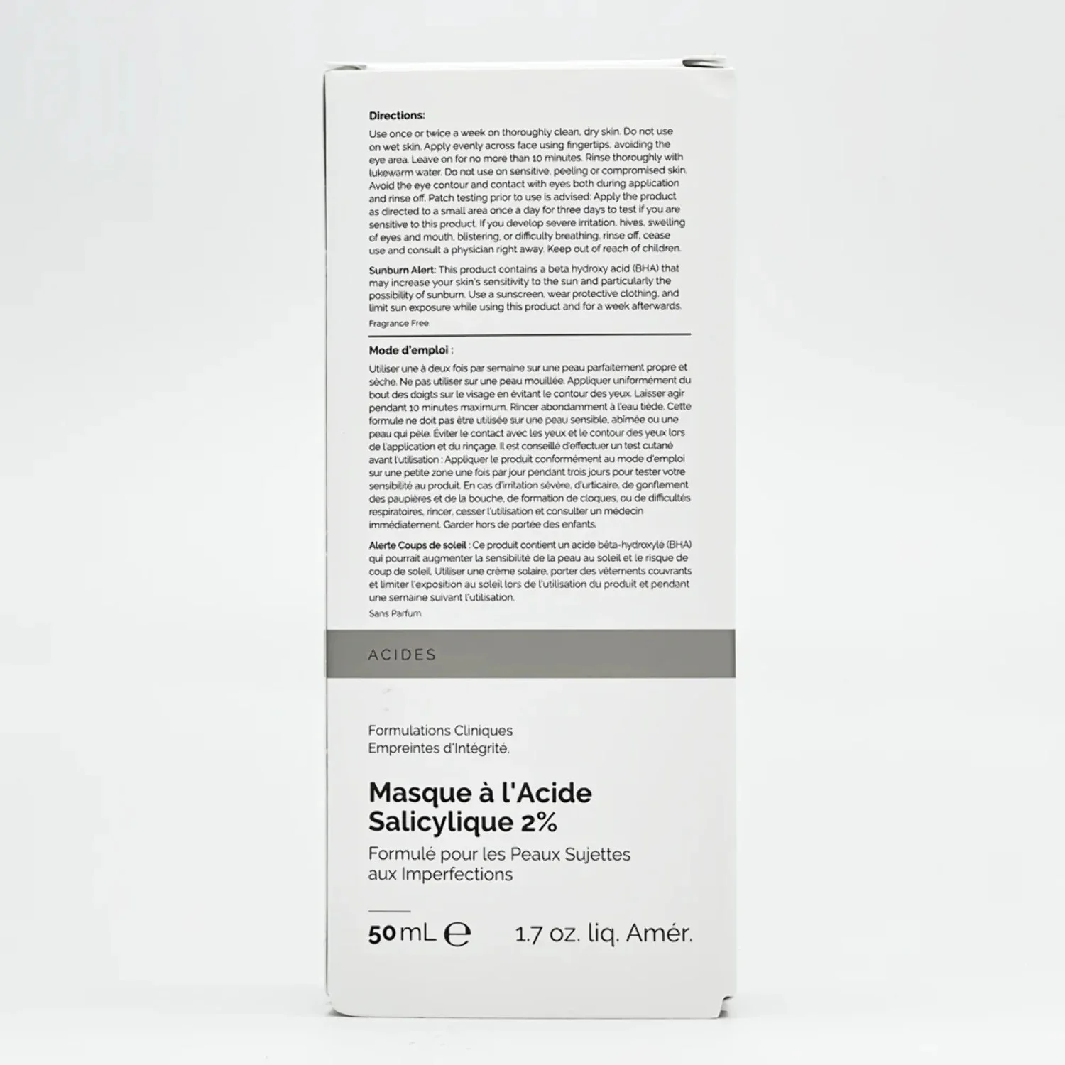 Salicylic Acid 2% Masque