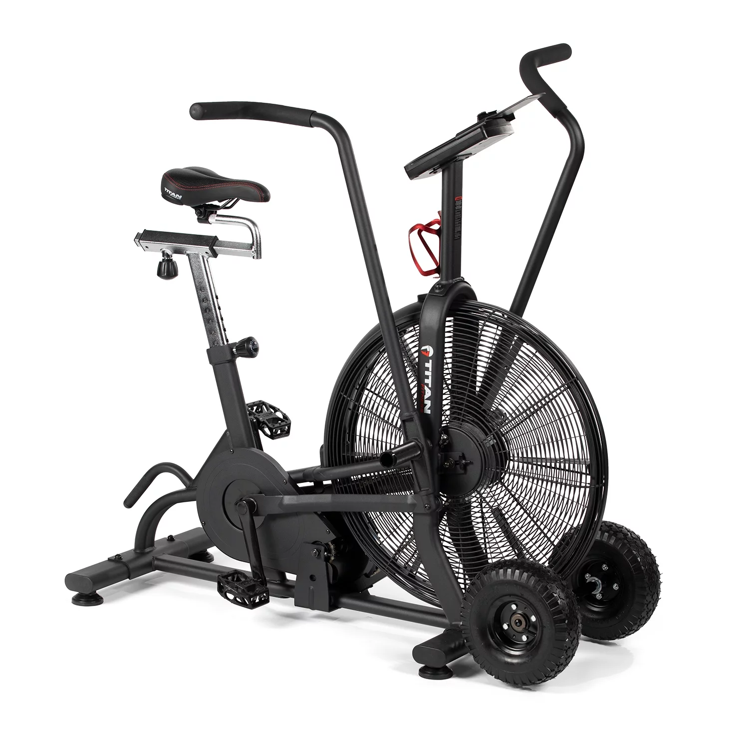 Titan Fitness Fan Bike, Black, 111 LB, Indoor/Outdoor Cycling Exercise Bike with LCD Screen