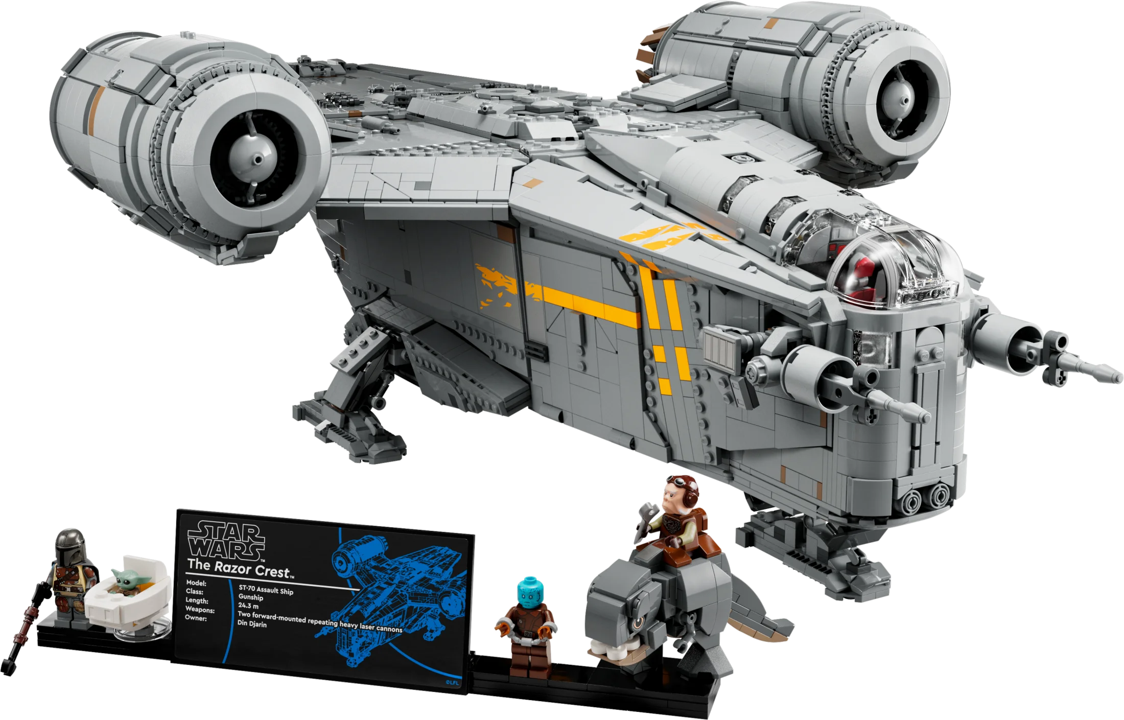 LEGO Star Wars The Razor Crest UCS Starship Set, May the 4th Collectible Model Kit for Adults, Iconic Mandalorian Memorabilia, Great Gift for Star Wars Fans, 75331