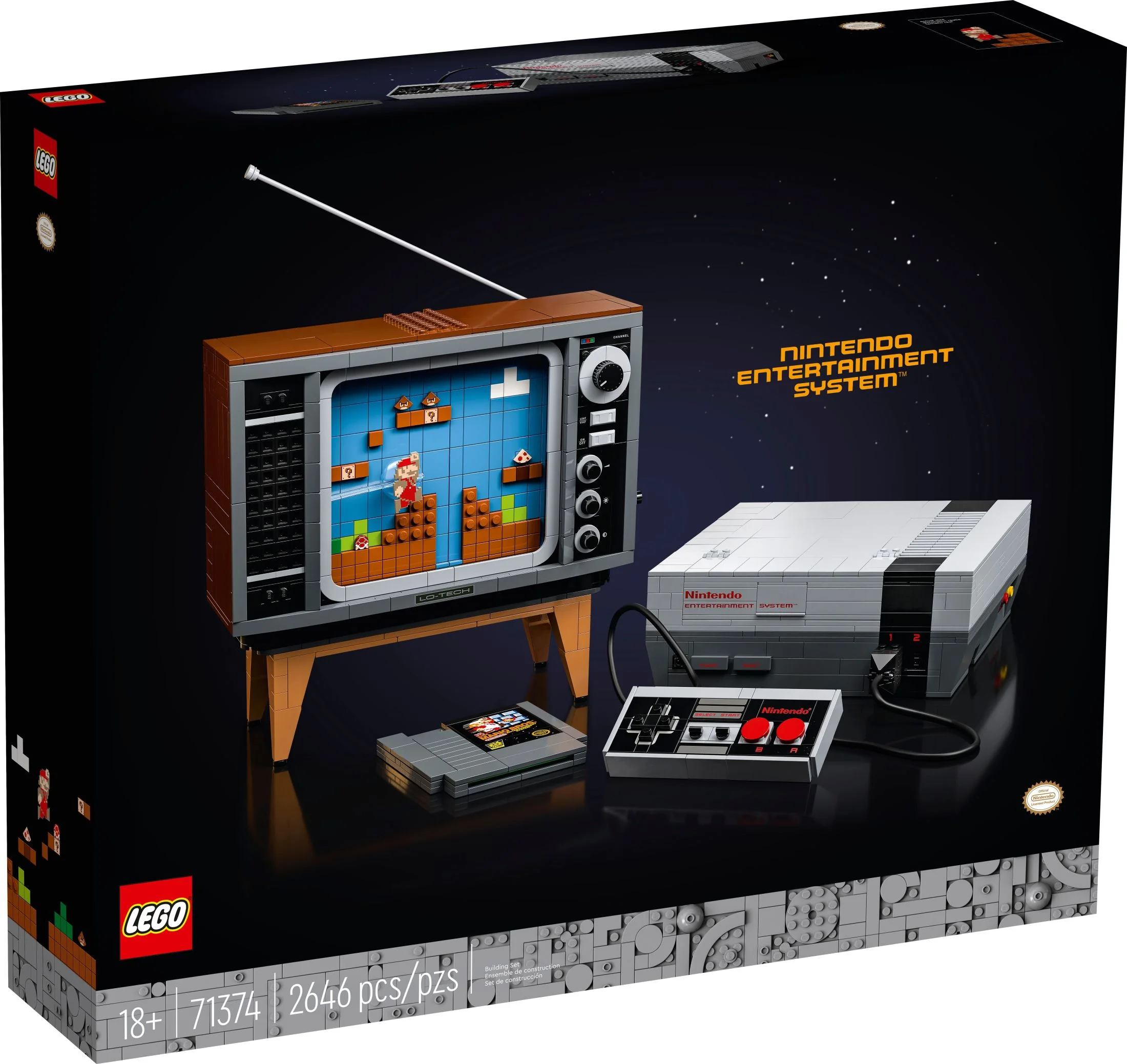 LEGO Super Mario Nintendo Entertainment System 71374 Gameplay Building Set, Model Kits for Adults to Build, DIY Creative Activity, Collectible Gift Idea