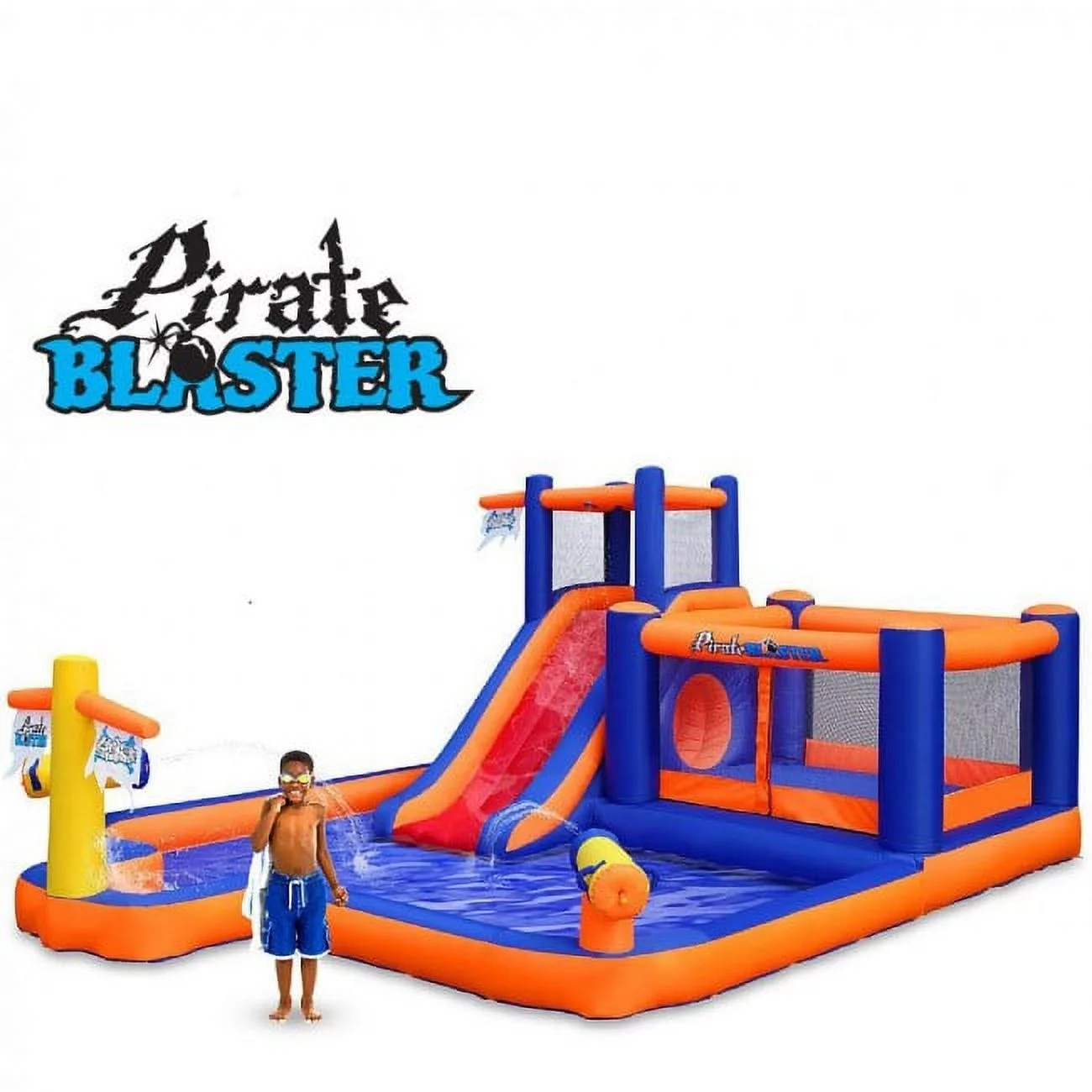 Blast Zone Pirate Blaster 23.5′ Inflatable Water Slide