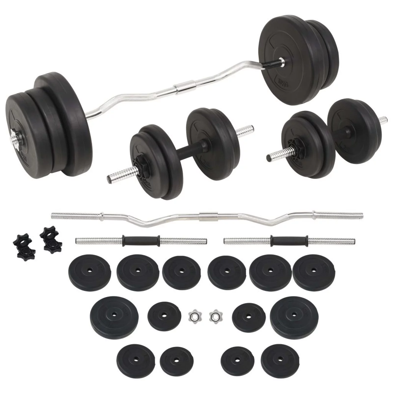 Dcenta Barbell and Dumbbell Set 132.3 lb