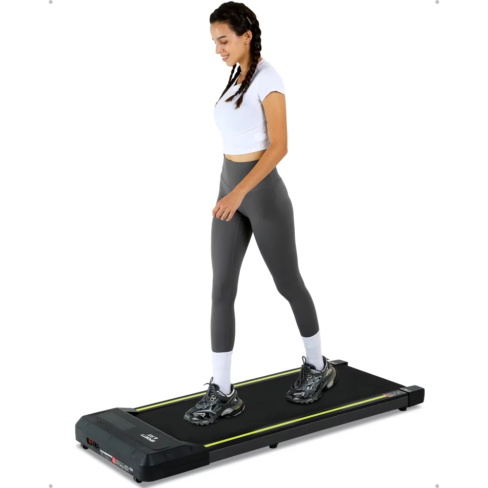 Zzistar Walking Pad, 265lb 2.5 HP 0.6-3.8 mph Under Desk Treadmill with Remote Control LCD Display, Low Noise Jogging Machine