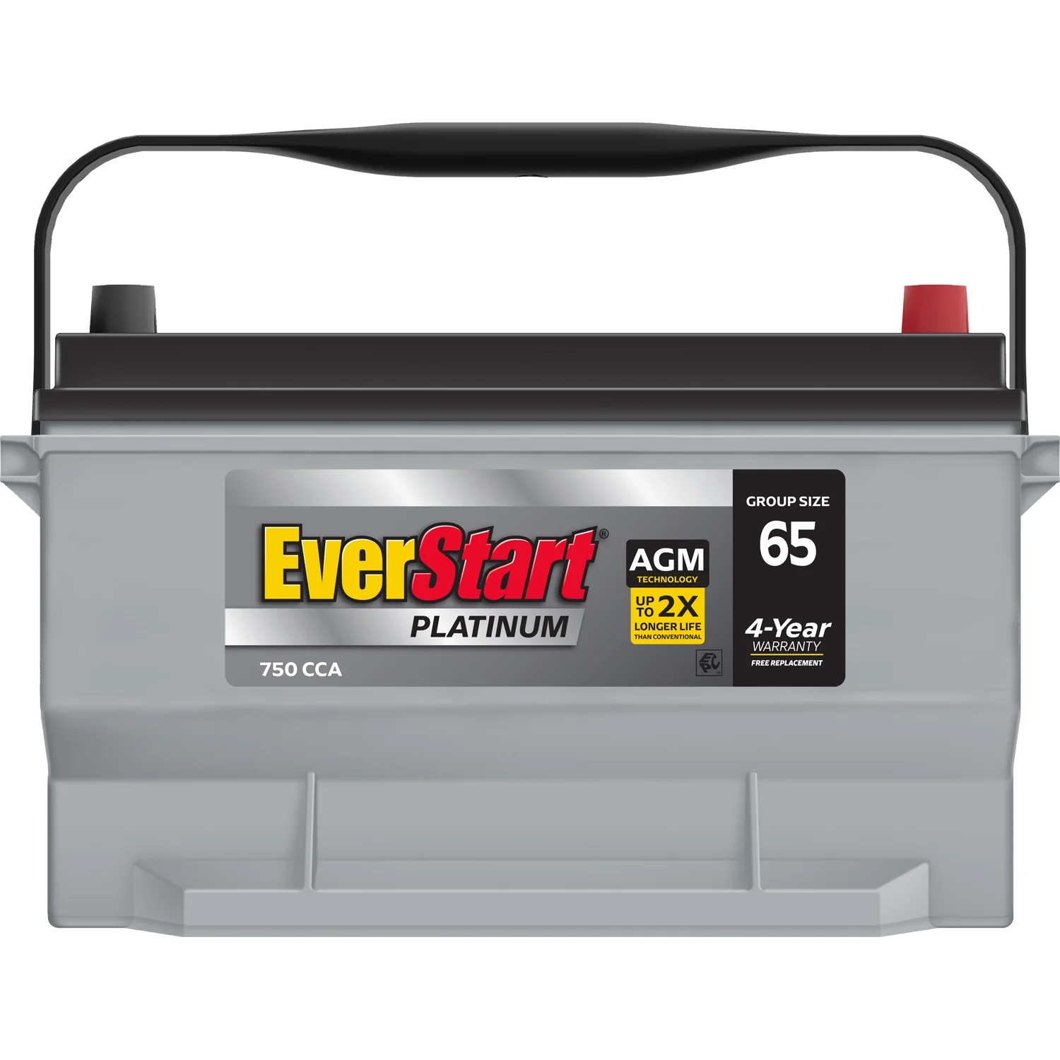 EverStart Platinum AGM Automotive Battery, Group Size 65 12 Volt, 775 CCA 150 RC